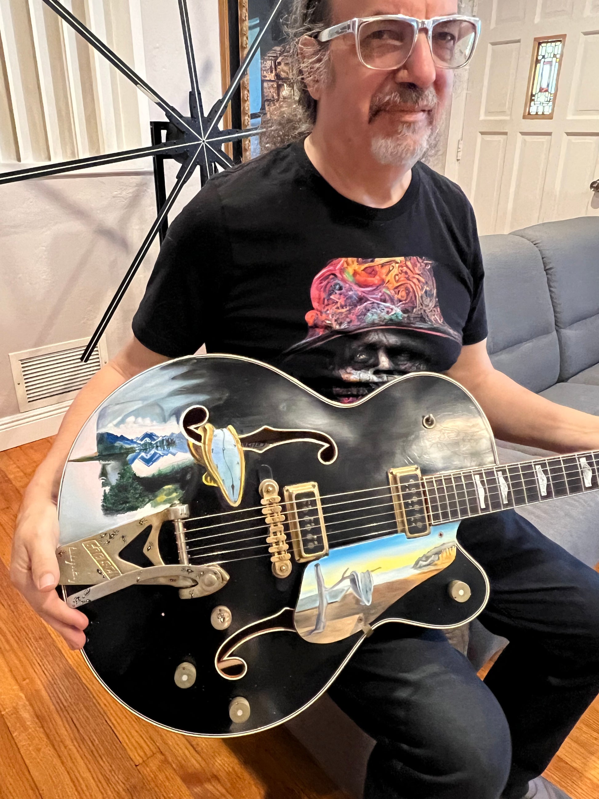 Gretsch Custom Shop Stephen Stern Masterbuilt G-6136-CST Custom Painted by Louis Markoya Protegé to Salvador Dali 2014 - Zac Brown Electric Guitars / Hollow Body