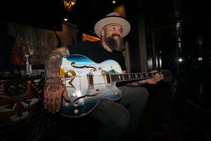 Gretsch Custom Shop Stephen Stern Masterbuilt G6136-CST White Falcon Custom Painted by Louis Markoya Protegé to Salvador Dali 2012 - Zac Brown Electric Guitars / Hollow Body