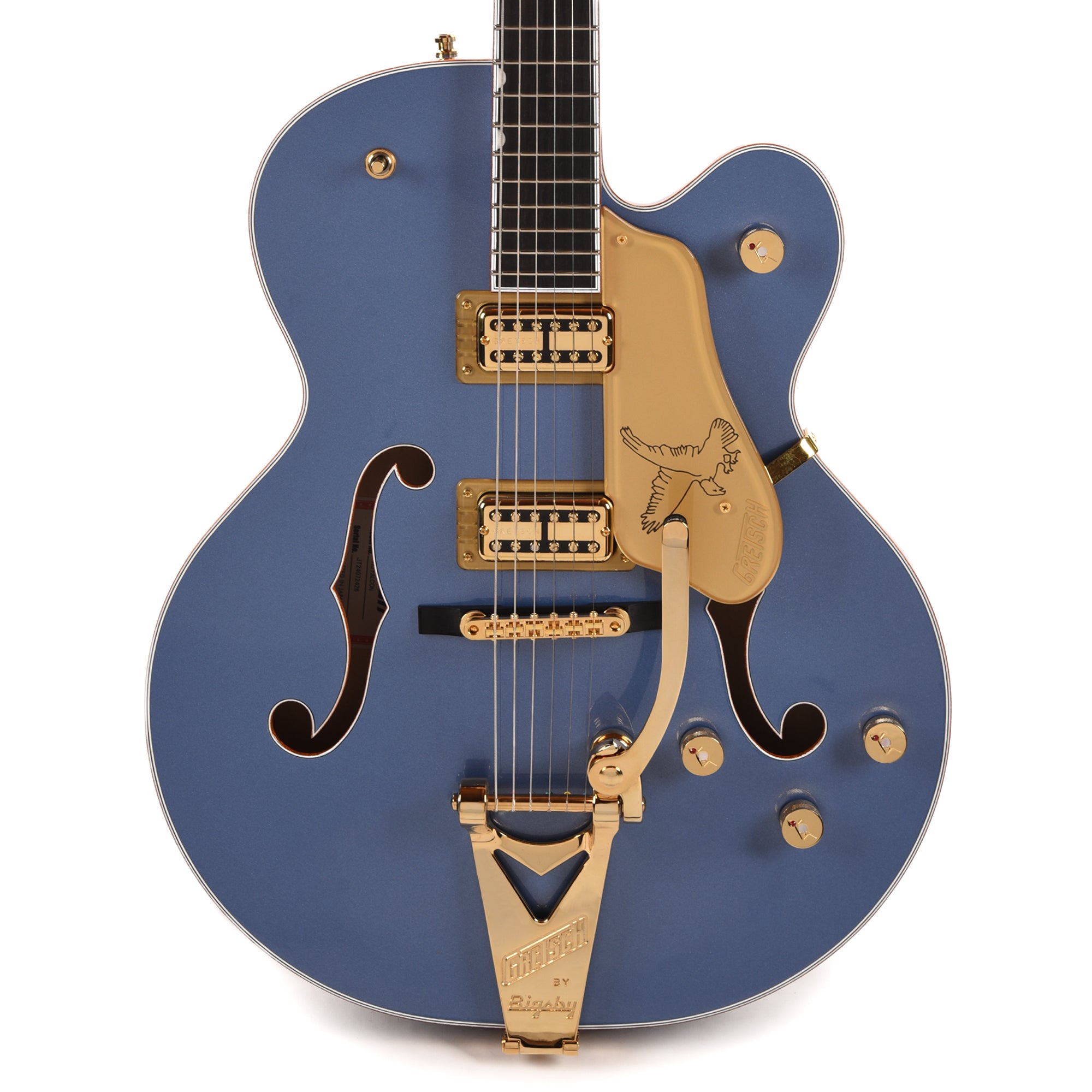 Gretsch Falcon Hollow Body with String-Thru Bigsby Cerulean Smoke Electric Guitars / Hollow Body