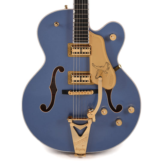 Gretsch Falcon Hollow Body with String-Thru Bigsby Cerulean Smoke Electric Guitars / Hollow Body