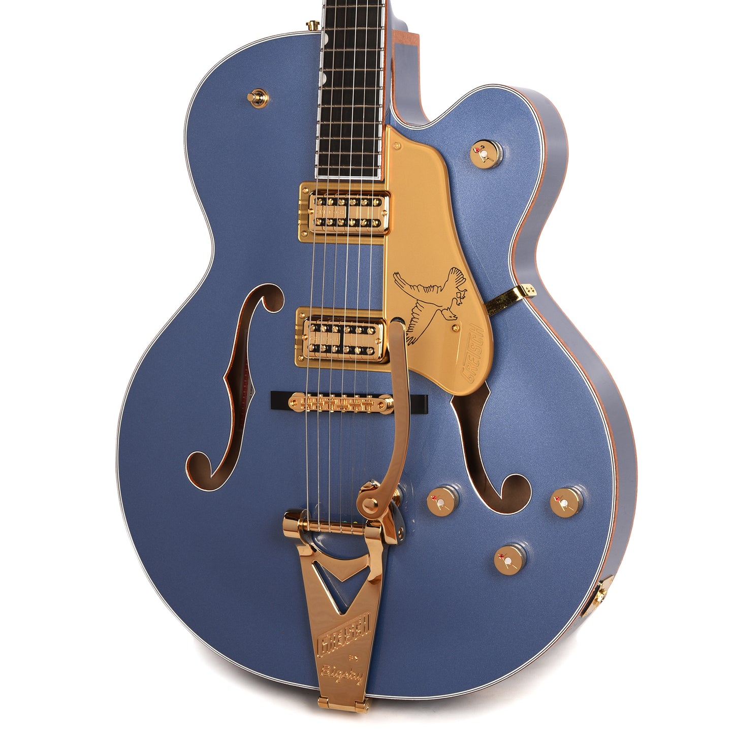 Gretsch Falcon Hollow Body with String-Thru Bigsby Cerulean Smoke Electric Guitars / Hollow Body