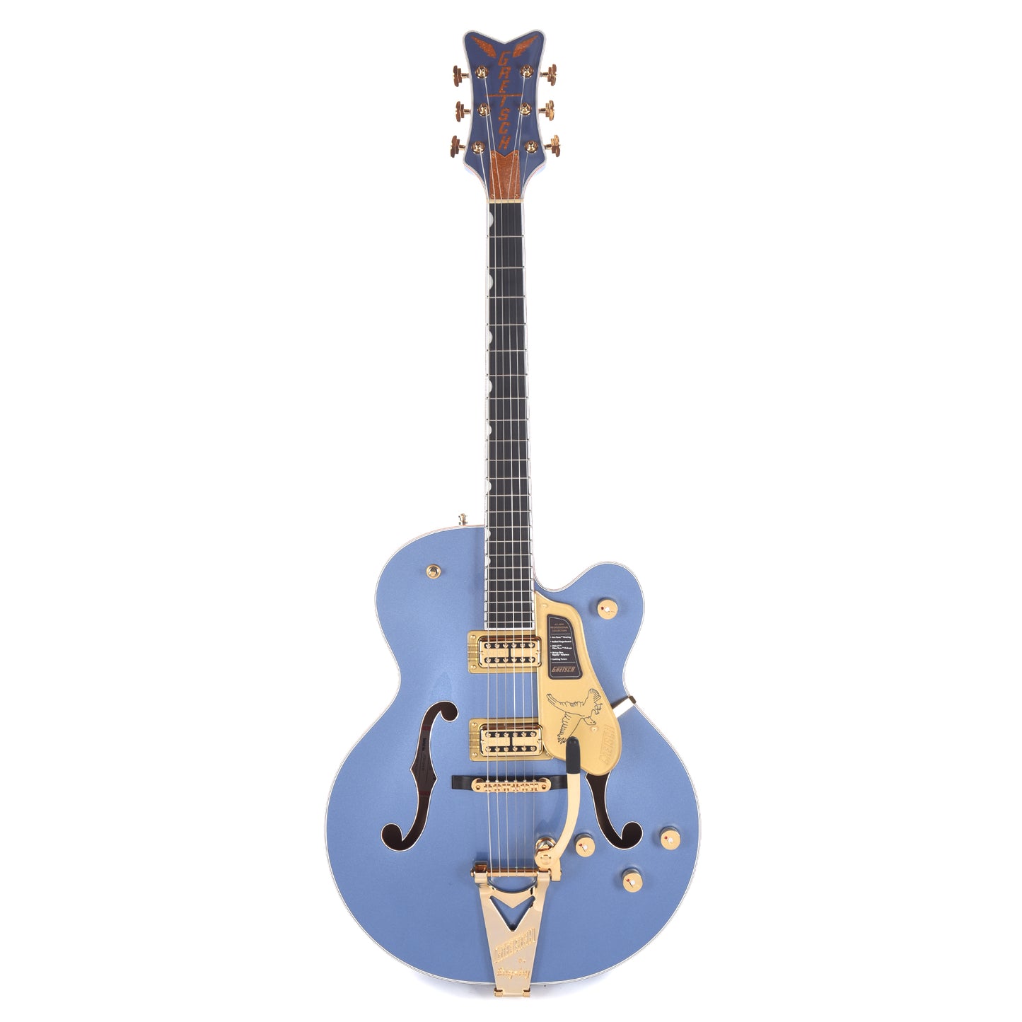 Gretsch Falcon Hollow Body with String-Thru Bigsby Cerulean Smoke Electric Guitars / Hollow Body