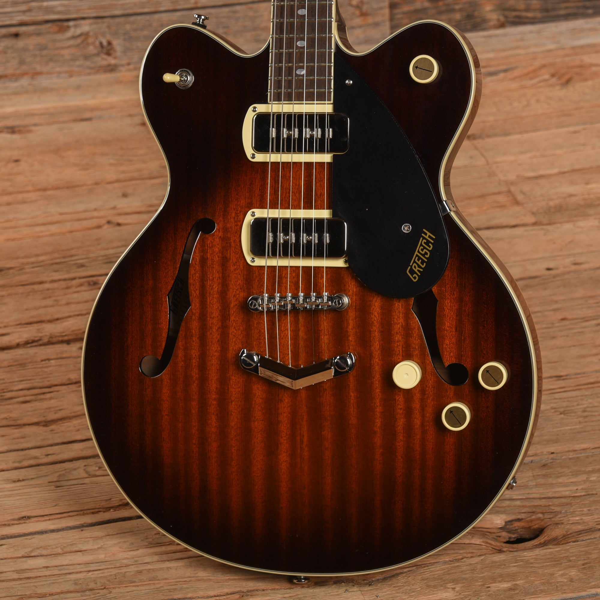 Gretsch G2622-P90 Streamliner Center Block Double Cutaway with V-Stoptail Havana Burst 2021 Electric Guitars / Hollow Body