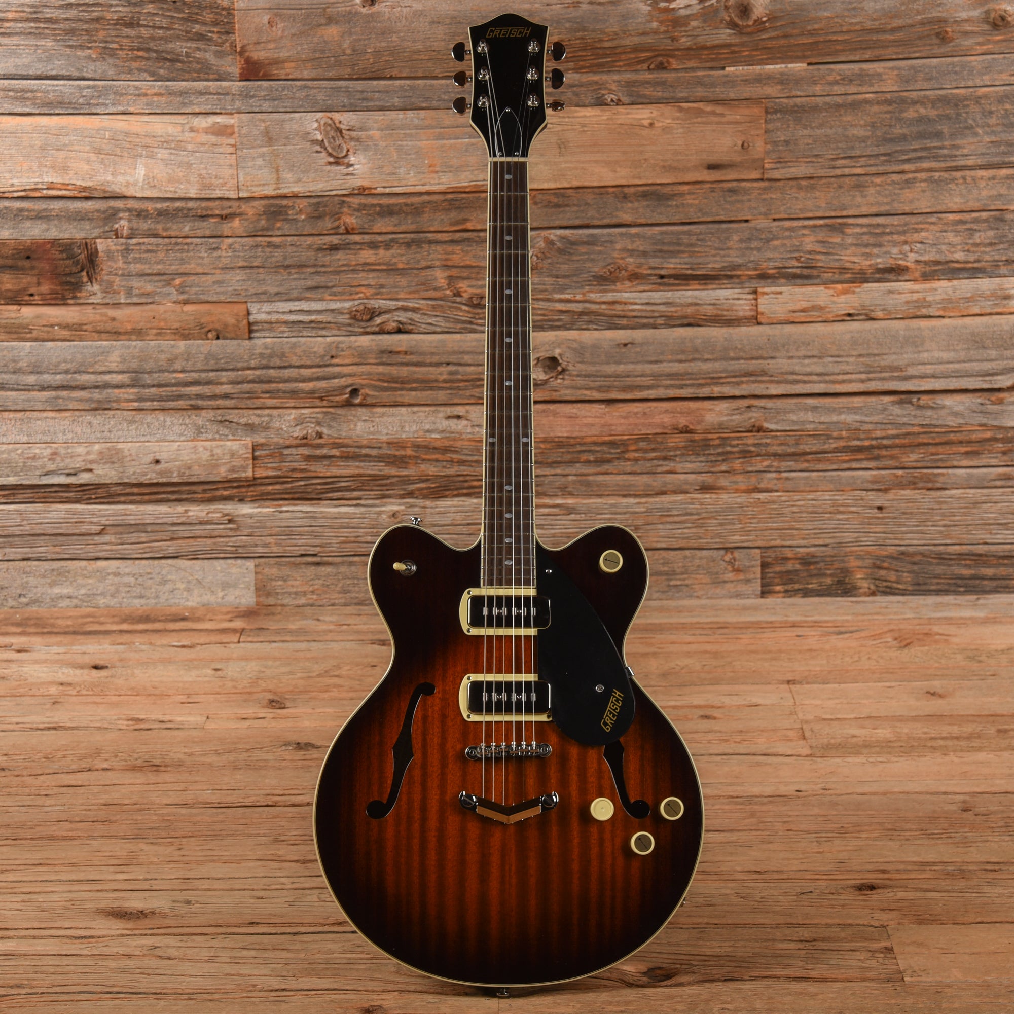 Gretsch G2622-P90 Streamliner Center Block Double Cutaway with V-Stoptail Havana Burst 2021 Electric Guitars / Hollow Body