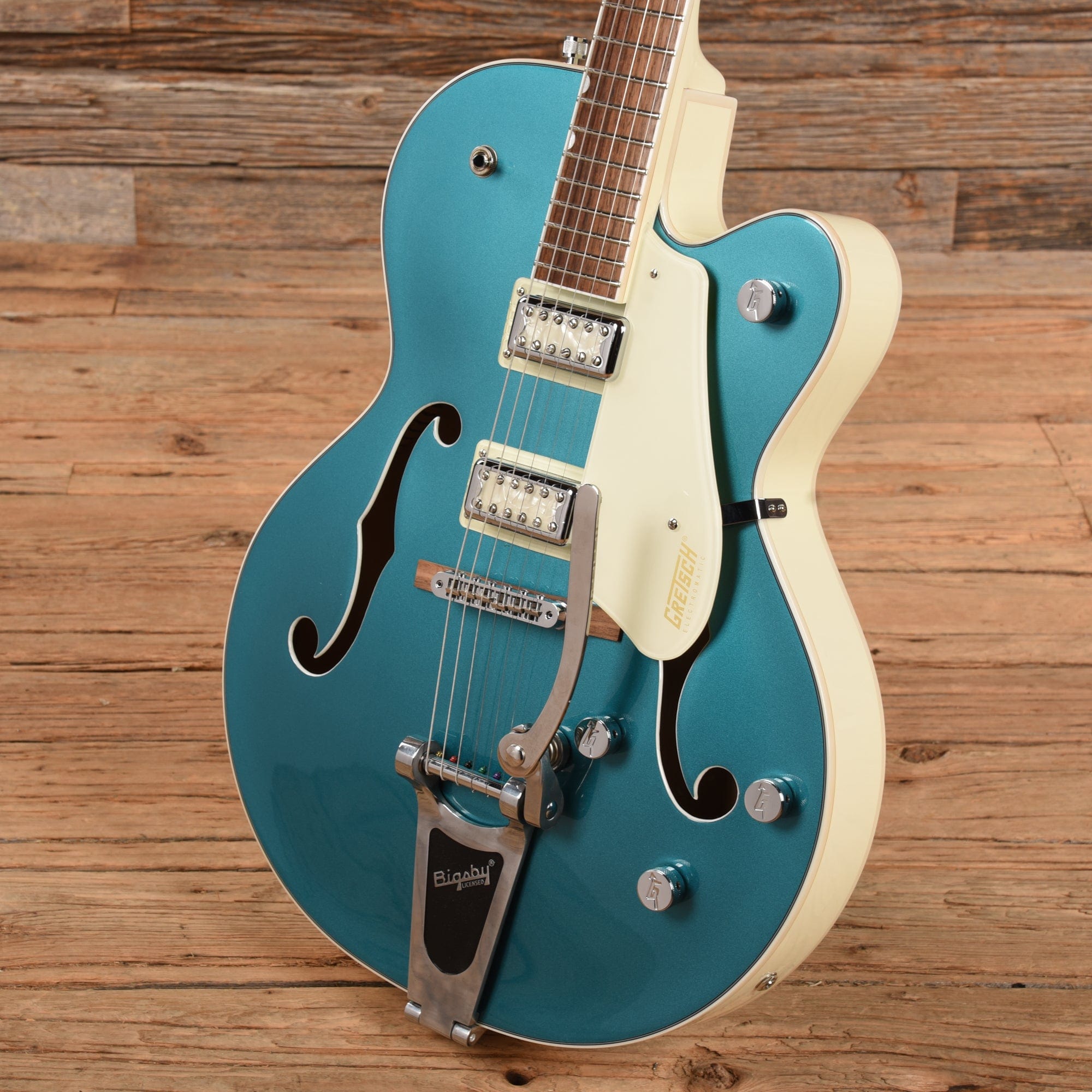 Gretsch G5410T Electromatic Tri-Five Two Tone Ocean Turquoise/Vintage White 2020 Electric Guitars / Hollow Body