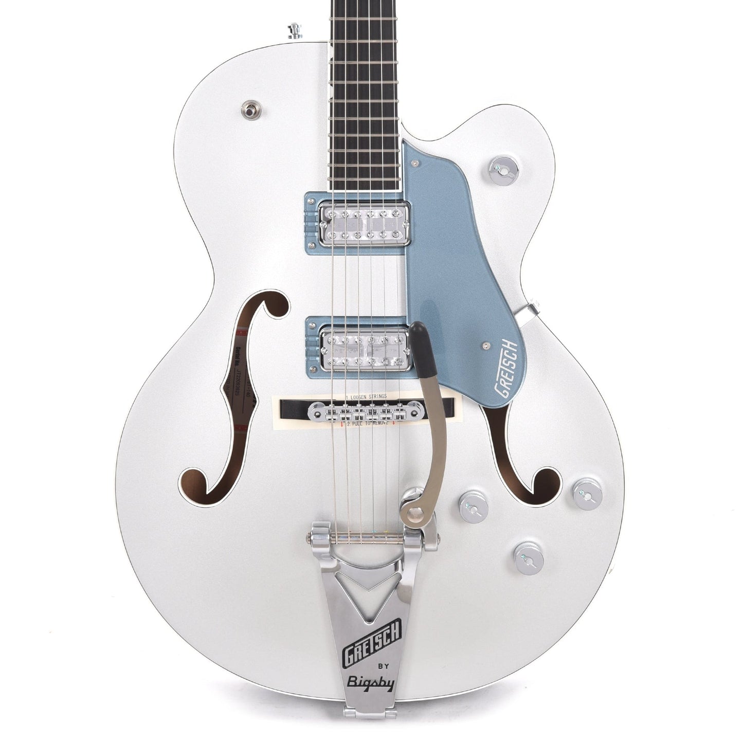 Gretsch G6118T-140 LTD 140th Double Platinum Anniversary with Bigsby Two-Tone Pure Platinum/Stone Platinum Electric Guitars / Hollow Body