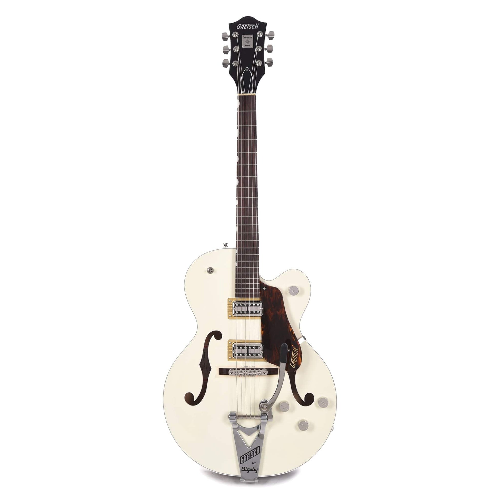Gretsch G6118T Players Edition Anniversary Hollow Body Two-Tone Vintage White/Walnut Stain w/Bigsby Electric Guitars / Hollow Body