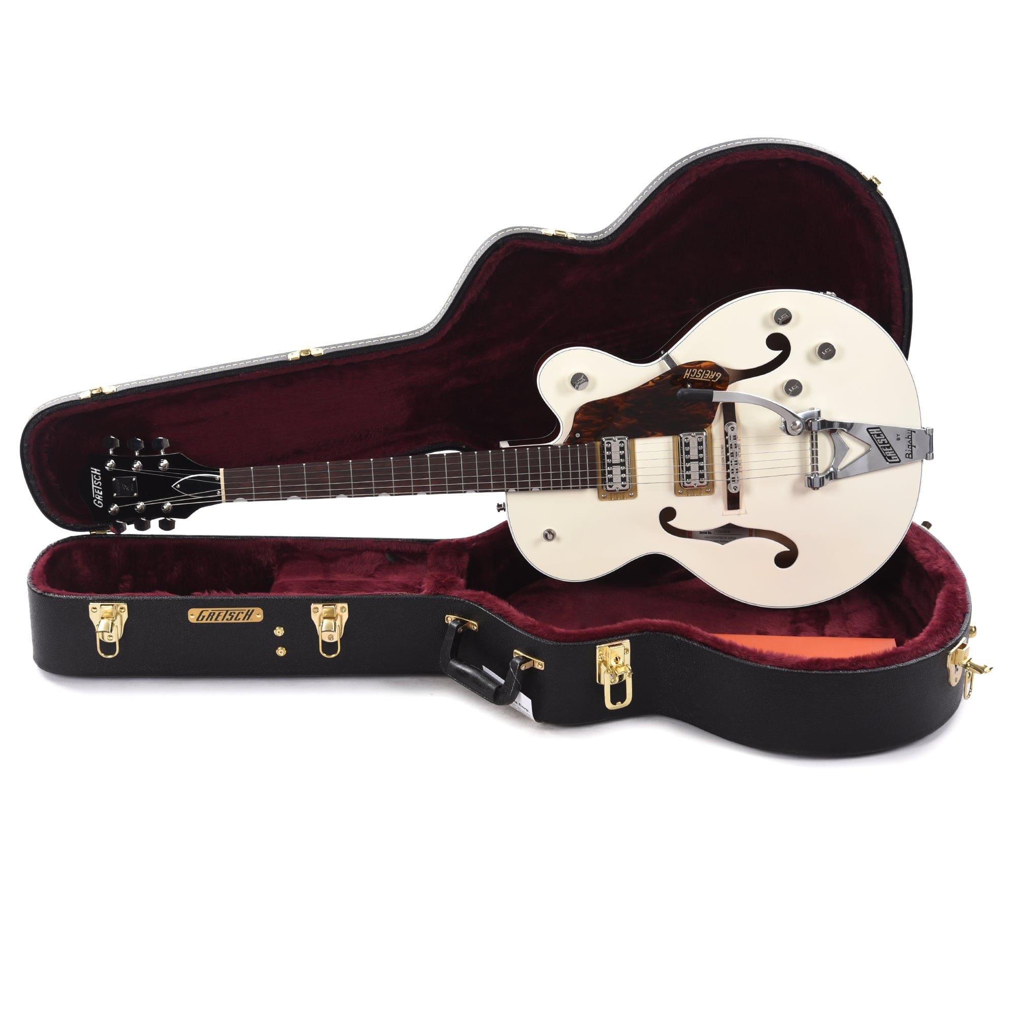 Gretsch G6118T Players Edition Anniversary Hollow Body Two-Tone Vintage White/Walnut Stain w/Bigsby Electric Guitars / Hollow Body