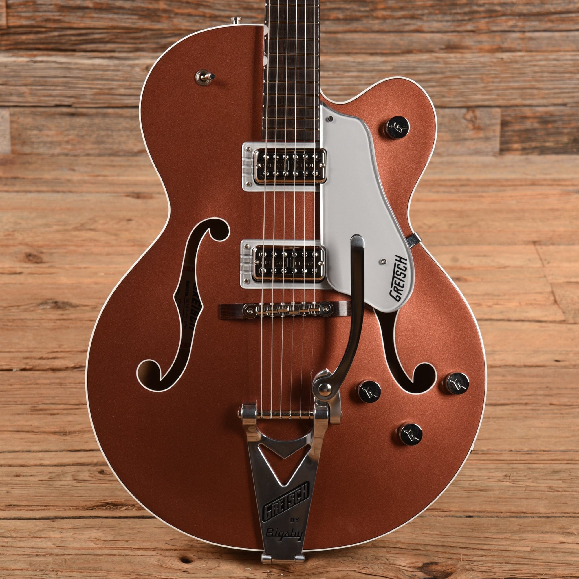 Gretsch G6118T Players Edition Two Tone Copper Metallic/ Sahara 2022 Electric Guitars / Hollow Body