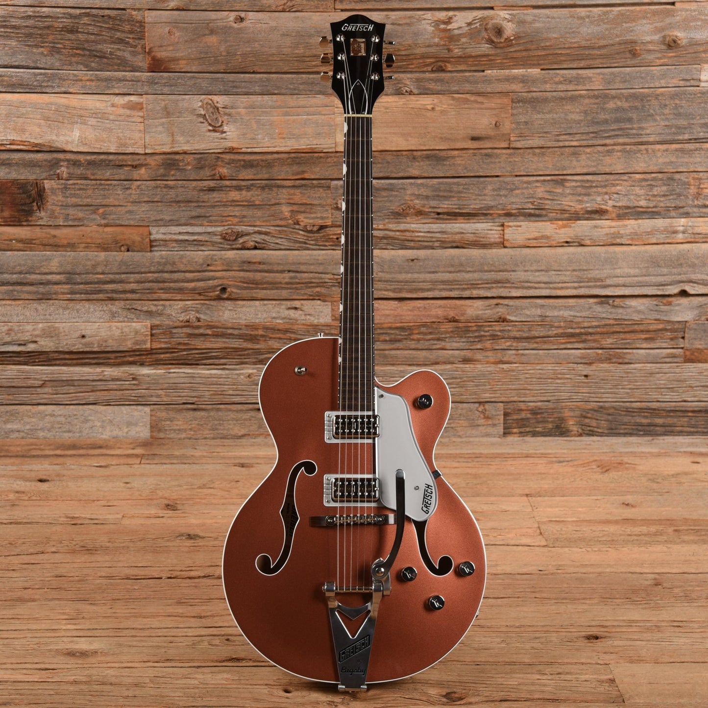 Gretsch G6118T Players Edition Two Tone Copper Metallic/ Sahara 2022 Electric Guitars / Hollow Body