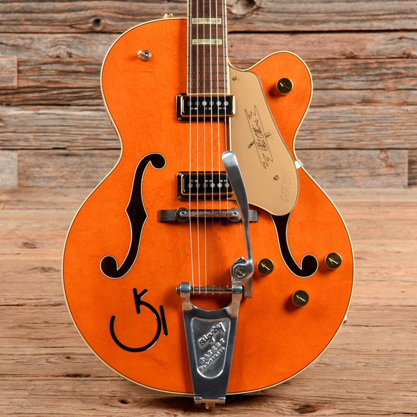 Gretsch G6120DSW Chet Atkins Hollow Body with DynaSonic Pickups Orange 2006 Electric Guitars / Hollow Body