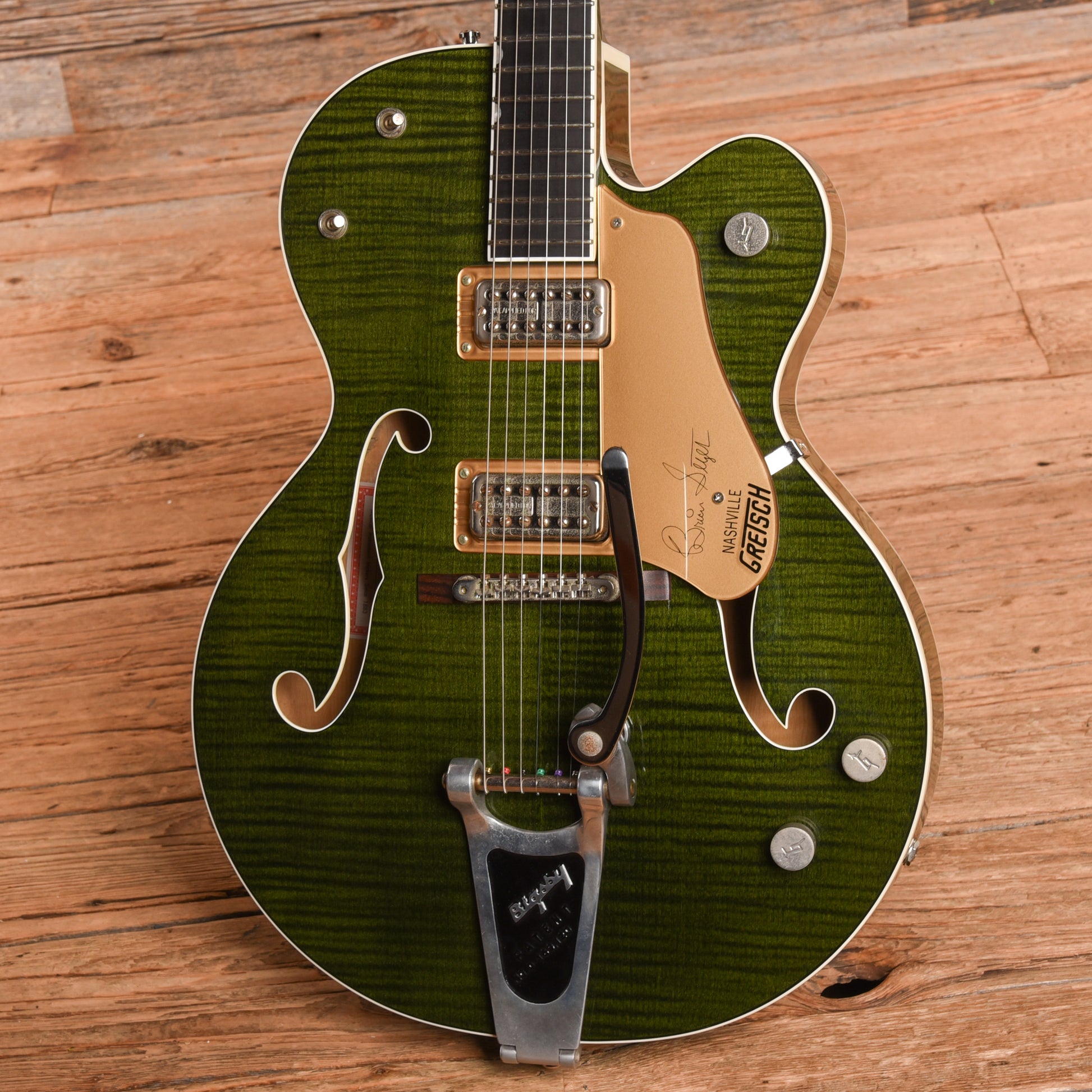 Gretsch G6120SSU Brian Setzer Nashville Green 2004 Electric Guitars / Hollow Body