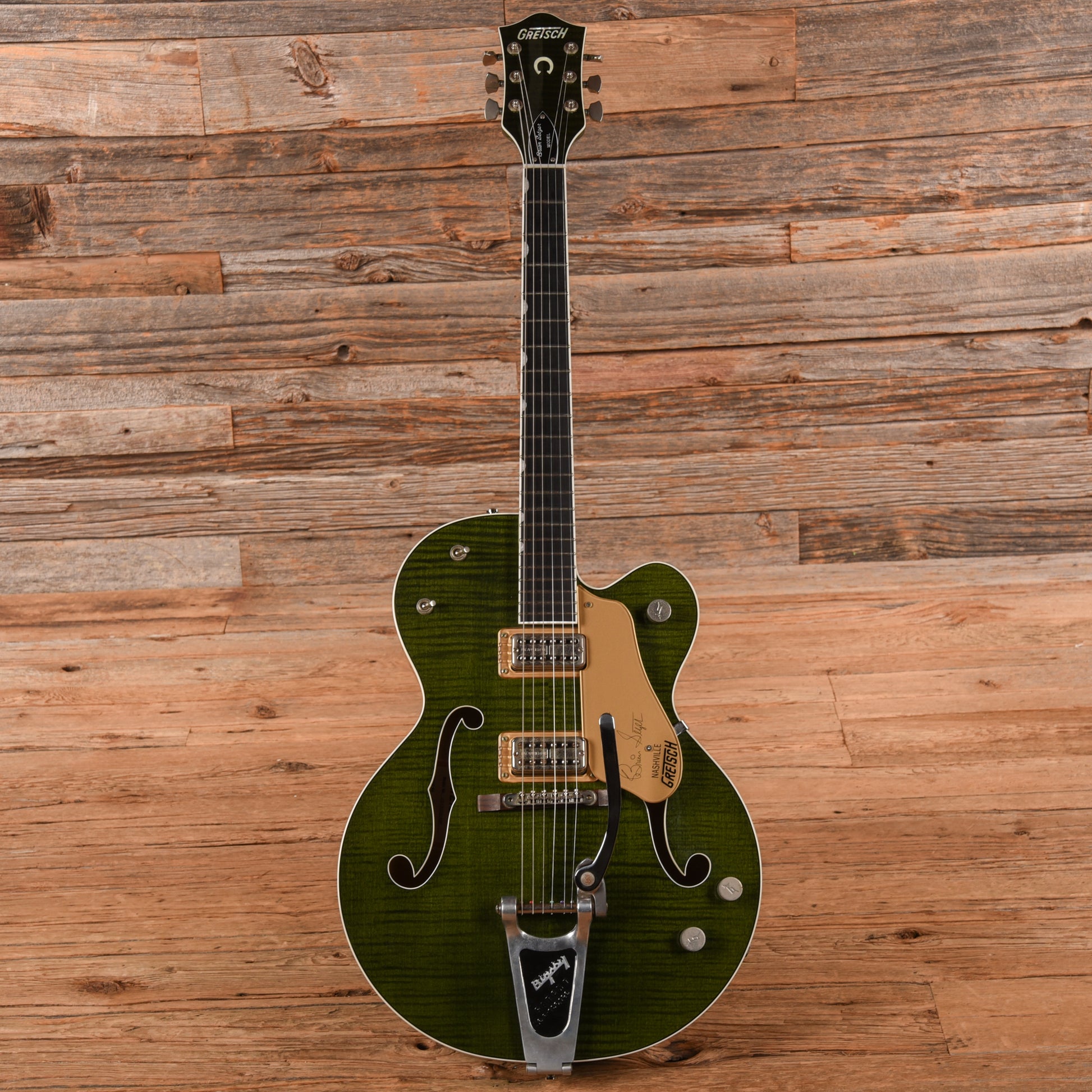 Gretsch G6120SSU Brian Setzer Nashville Green 2004 Electric Guitars / Hollow Body