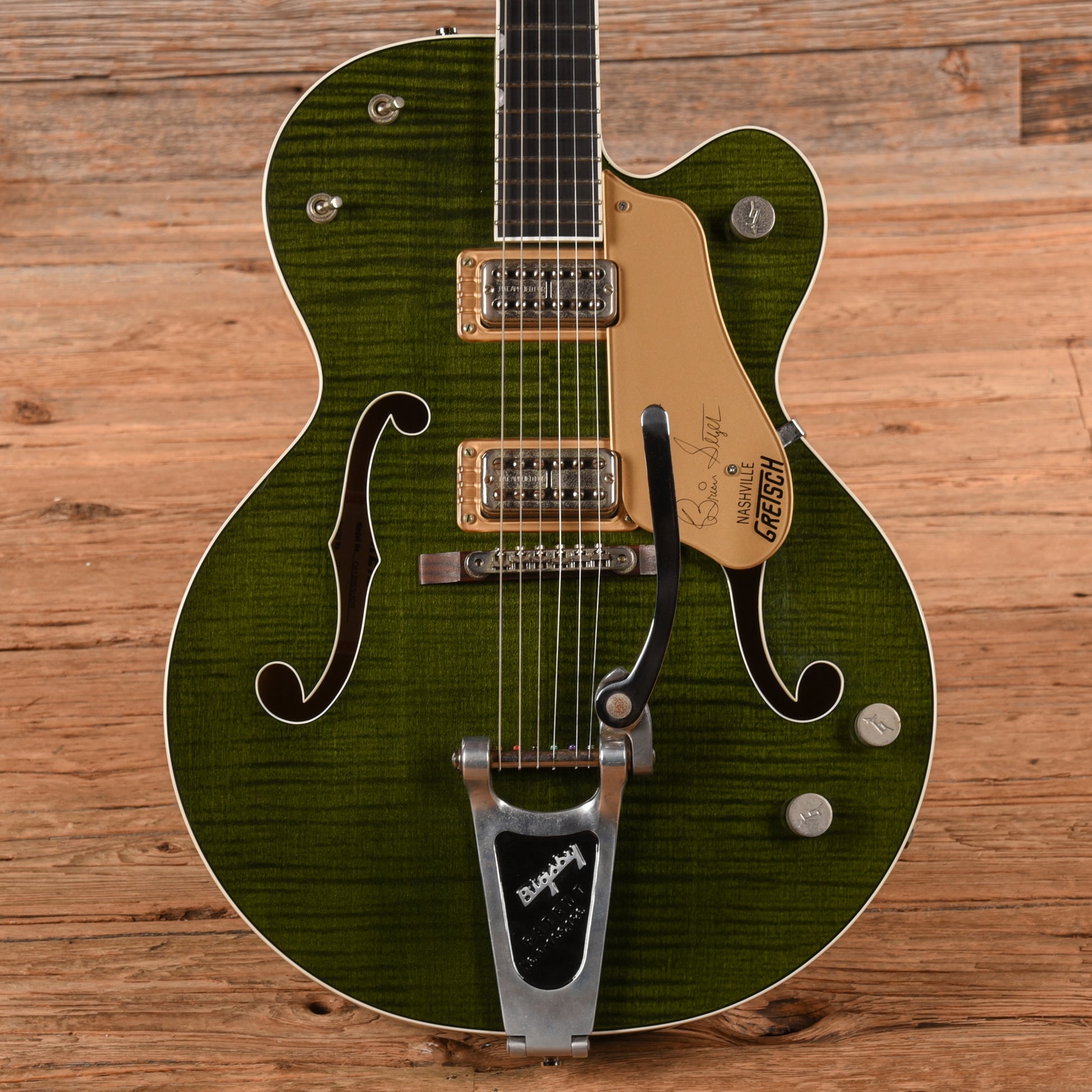 Gretsch G6120SSU Brian Setzer Nashville Green 2004 Electric Guitars / Hollow Body