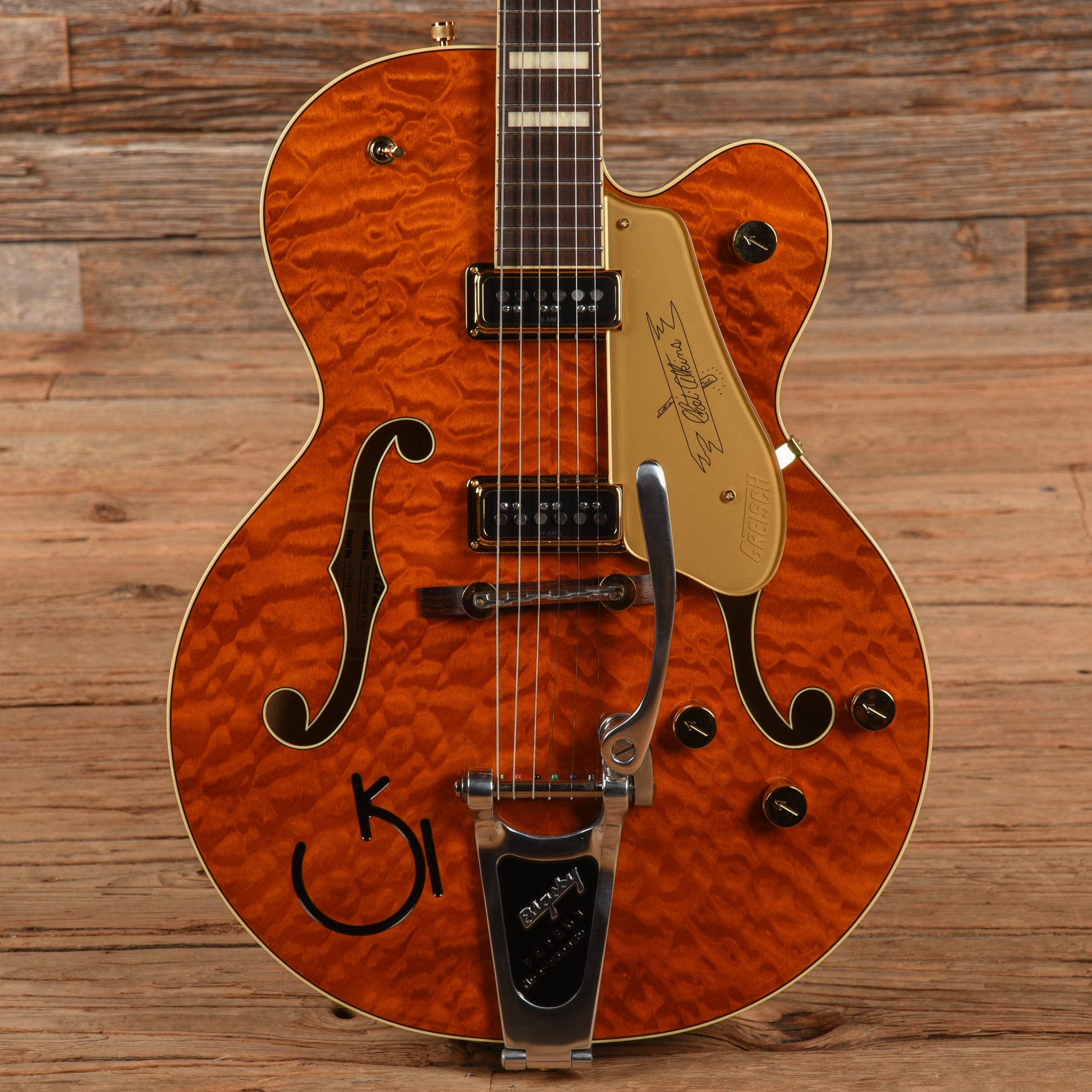 Gretsch G6120TGQM-56 LTD Roundup Orange 2024 Electric Guitars / Hollow Body