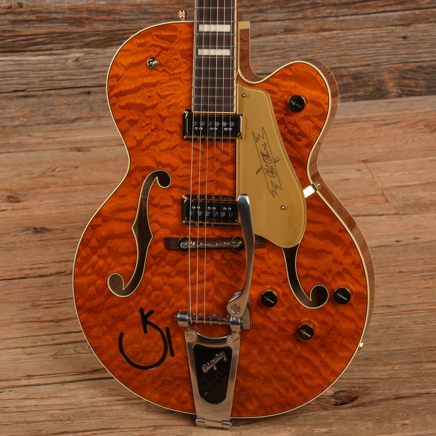 Gretsch G6120TGQM-56 LTD Roundup Orange 2024 Electric Guitars / Hollow Body
