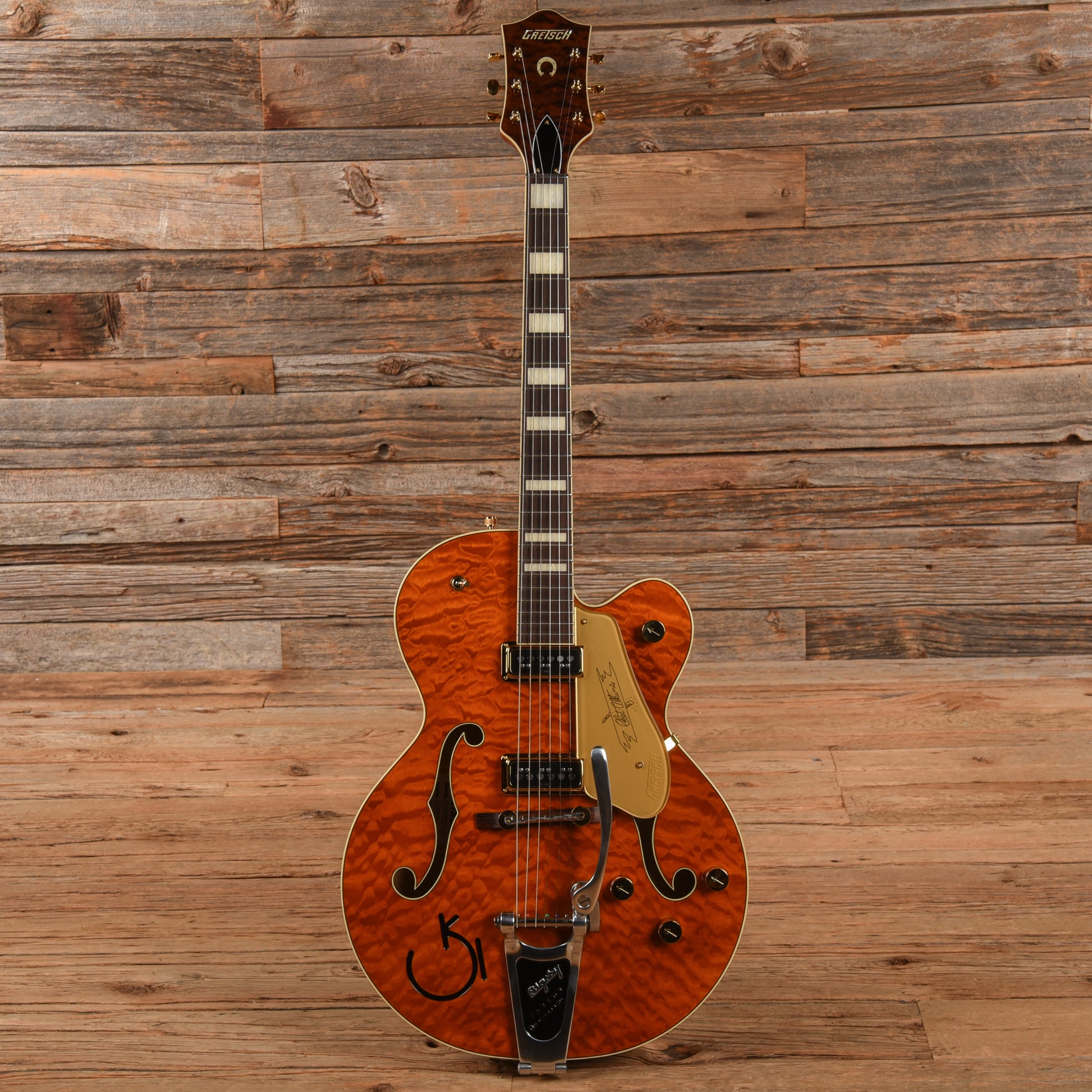 Gretsch G6120TGQM-56 LTD Roundup Orange 2024 Electric Guitars / Hollow Body