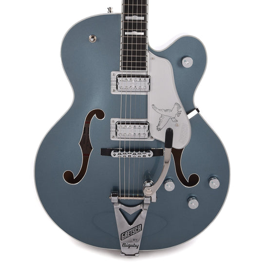 Gretsch G6136T LTD 140th Double Platinum Falcon with String-Thru Bigsby Two-Tone Stone Platinum/Pure Platinum Electric Guitars / Hollow Body