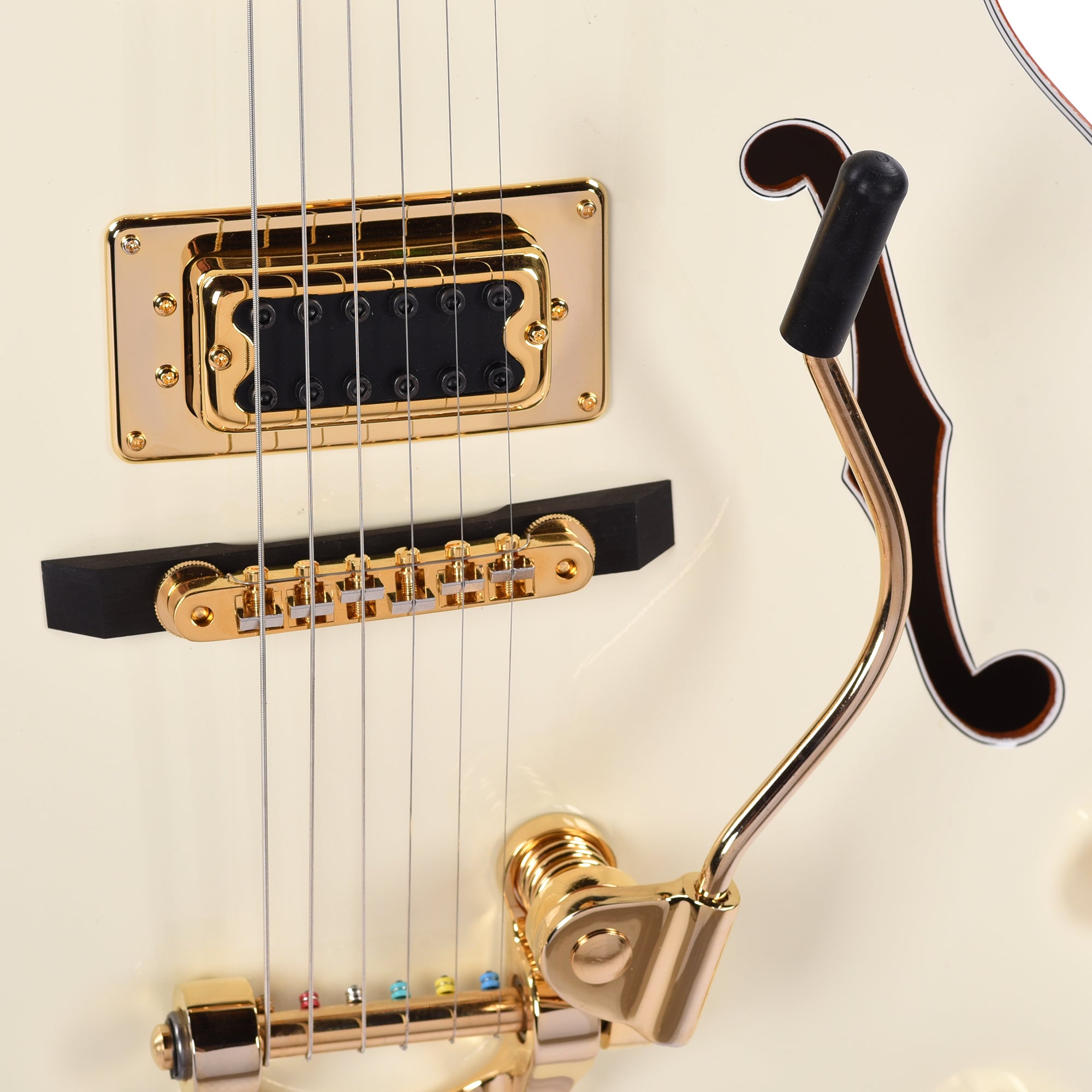Gretsch G8424T Billy Duffy Signature Falcon LTD Hollow Body with Bigsby Vintage White Lacquer Electric Guitars / Hollow Body