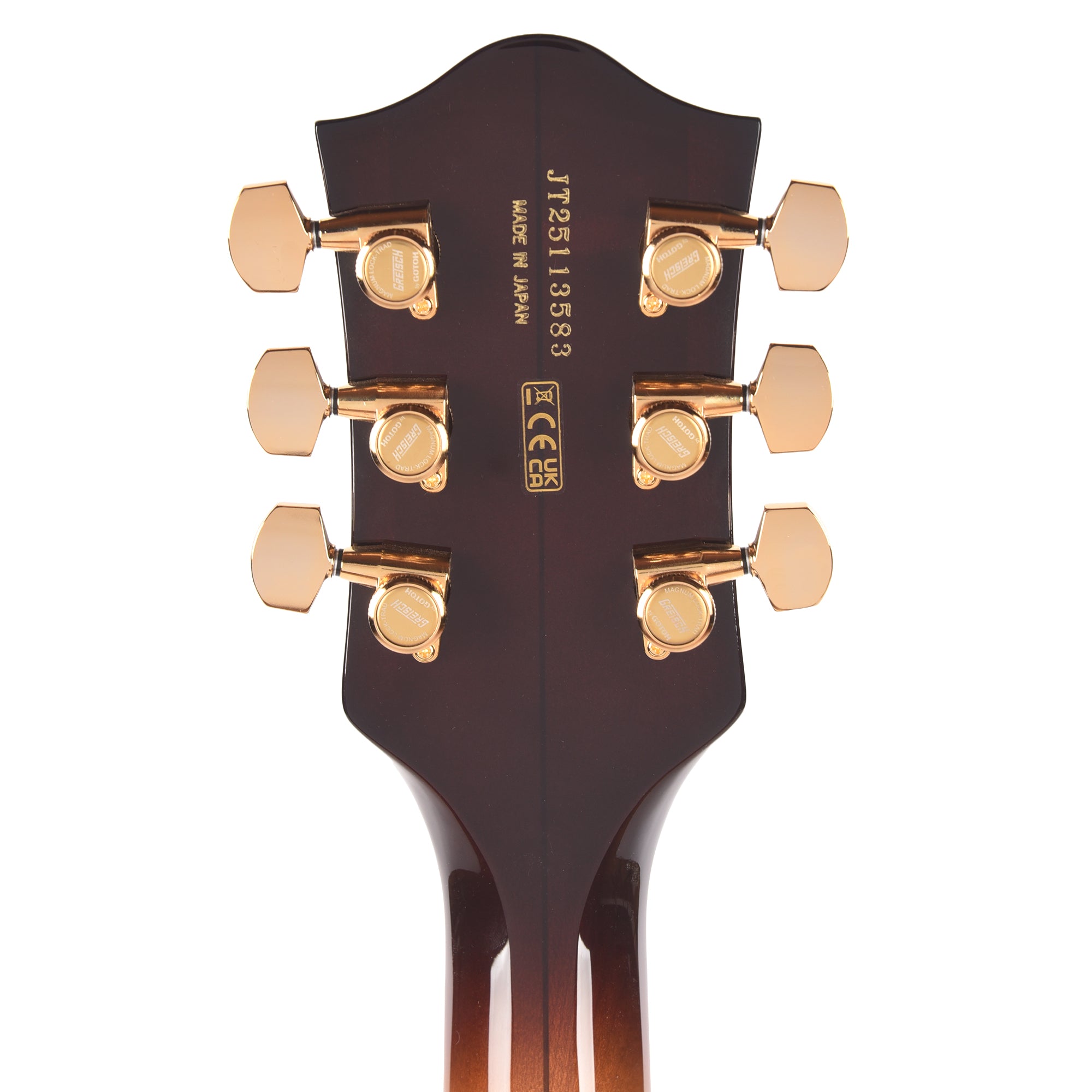 Gretsch Broadkaster Jr. LX Figured Center Block Caramel Dawn Gold Hardware w/String-Thru Bigsby Electric Guitars / Semi-Hollow
