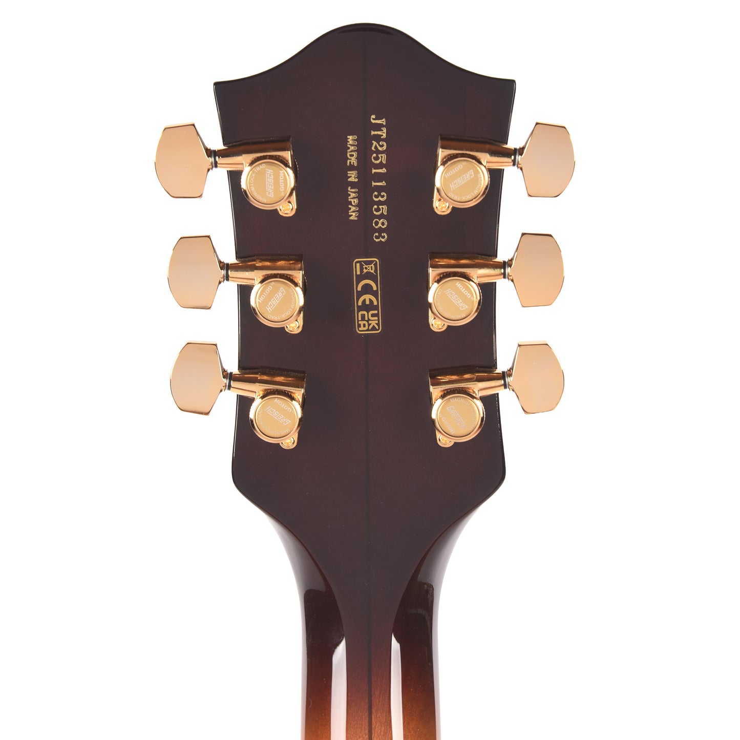 Gretsch Broadkaster Jr. LX Figured Center Block Caramel Dawn Gold Hardware w/String-Thru Bigsby Electric Guitars / Semi-Hollow