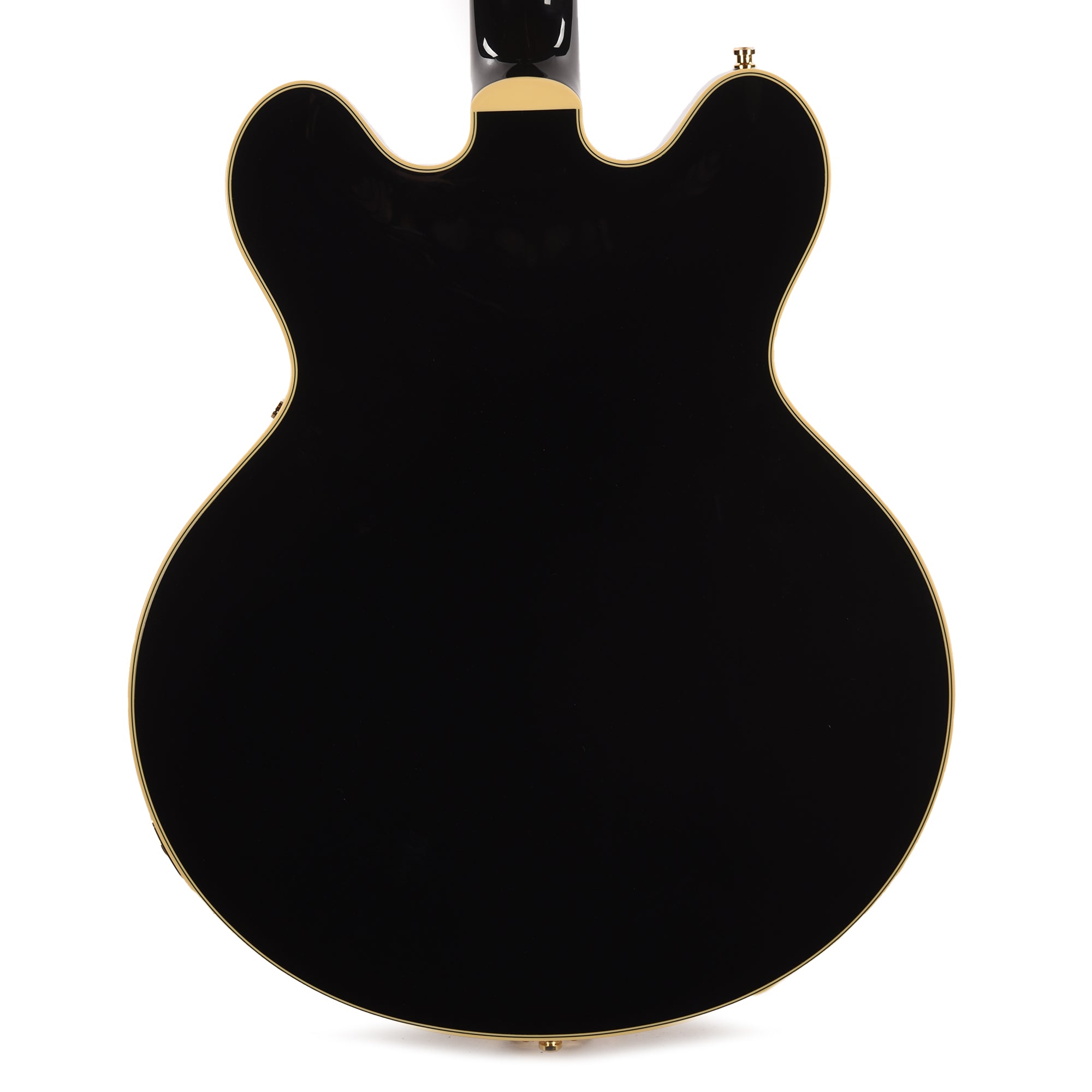 Gretsch Broadkaster LX Center Block with String-Thru Bigsby and Gold Hardware Black Electric Guitars / Semi-Hollow