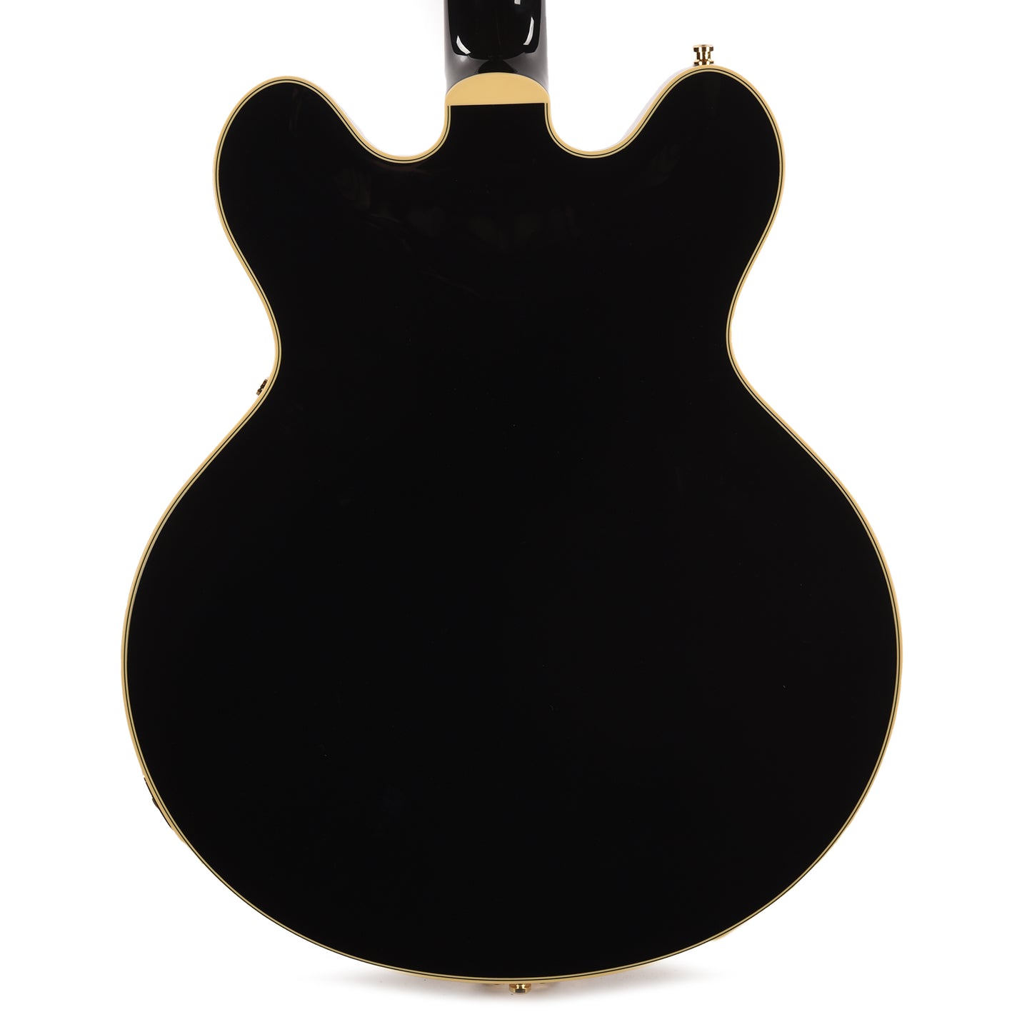 Gretsch Broadkaster LX Center Block with String-Thru Bigsby and Gold Hardware Black Electric Guitars / Semi-Hollow
