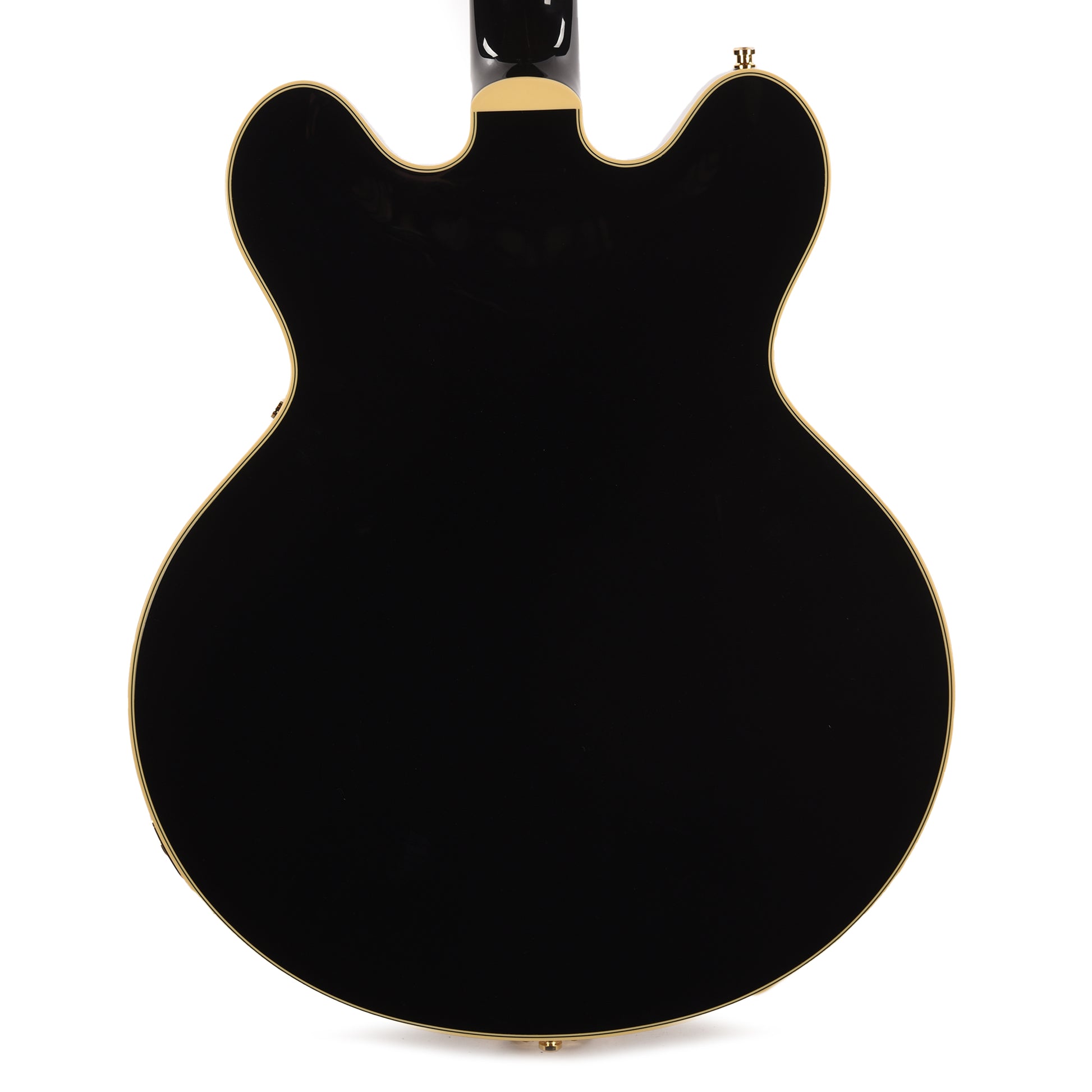 Gretsch Broadkaster LX Center Block with String-Thru Bigsby and Gold Hardware Black Electric Guitars / Semi-Hollow