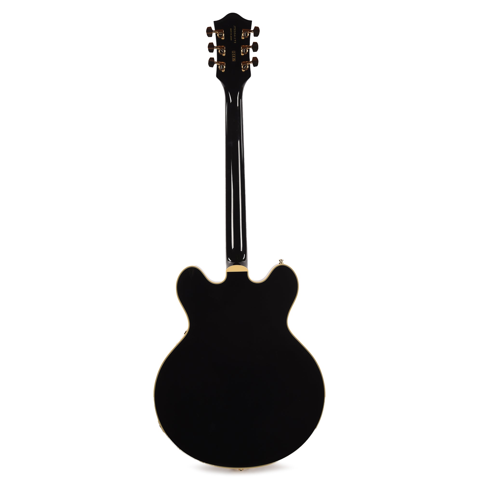 Gretsch Broadkaster LX Center Block with String-Thru Bigsby and Gold Hardware Black Electric Guitars / Semi-Hollow