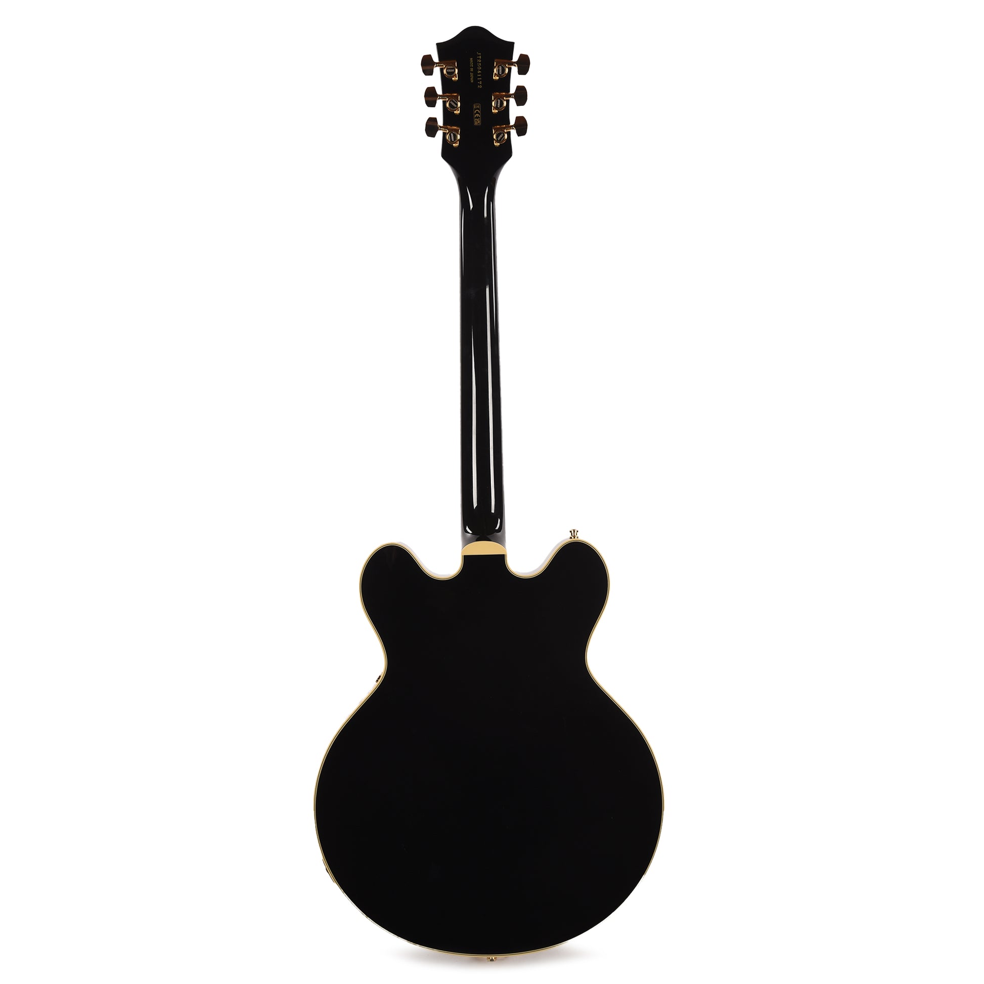 Gretsch Broadkaster LX Center Block with String-Thru Bigsby and Gold Hardware Black Electric Guitars / Semi-Hollow