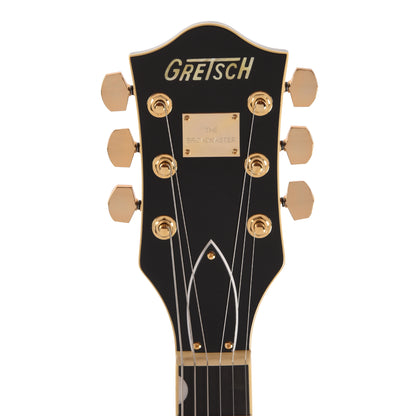 Gretsch Broadkaster LX Center Block with String-Thru Bigsby and Gold Hardware Black Electric Guitars / Semi-Hollow
