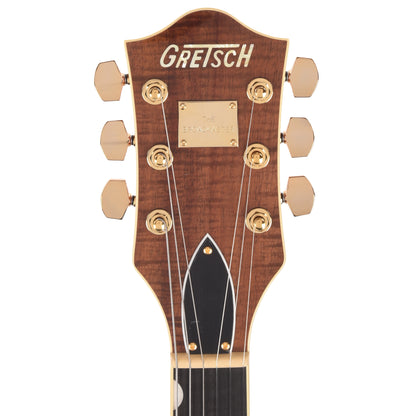 Gretsch Broadkaster LX Figured Center Block Bourbon Stain Gold Hardware w/String-Thru Bigsby Electric Guitars / Semi-Hollow