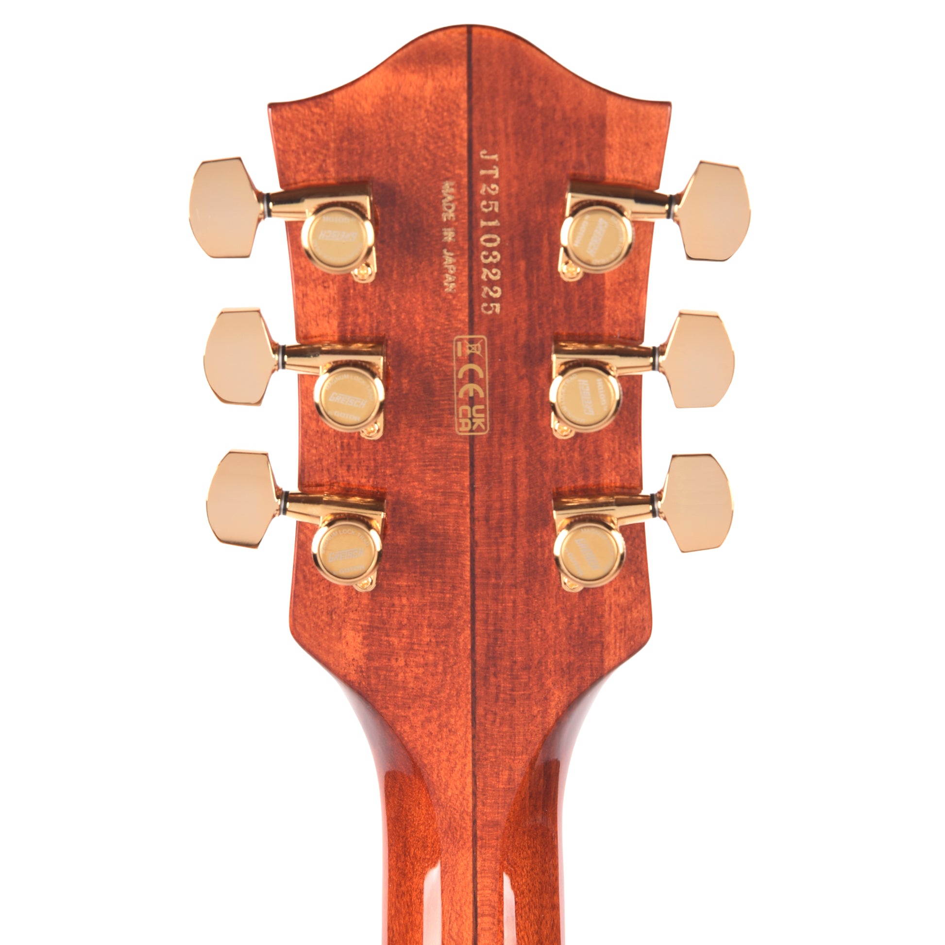 Gretsch Broadkaster LX Figured Center Block Bourbon Stain Gold Hardware w/String-Thru Bigsby Electric Guitars / Semi-Hollow