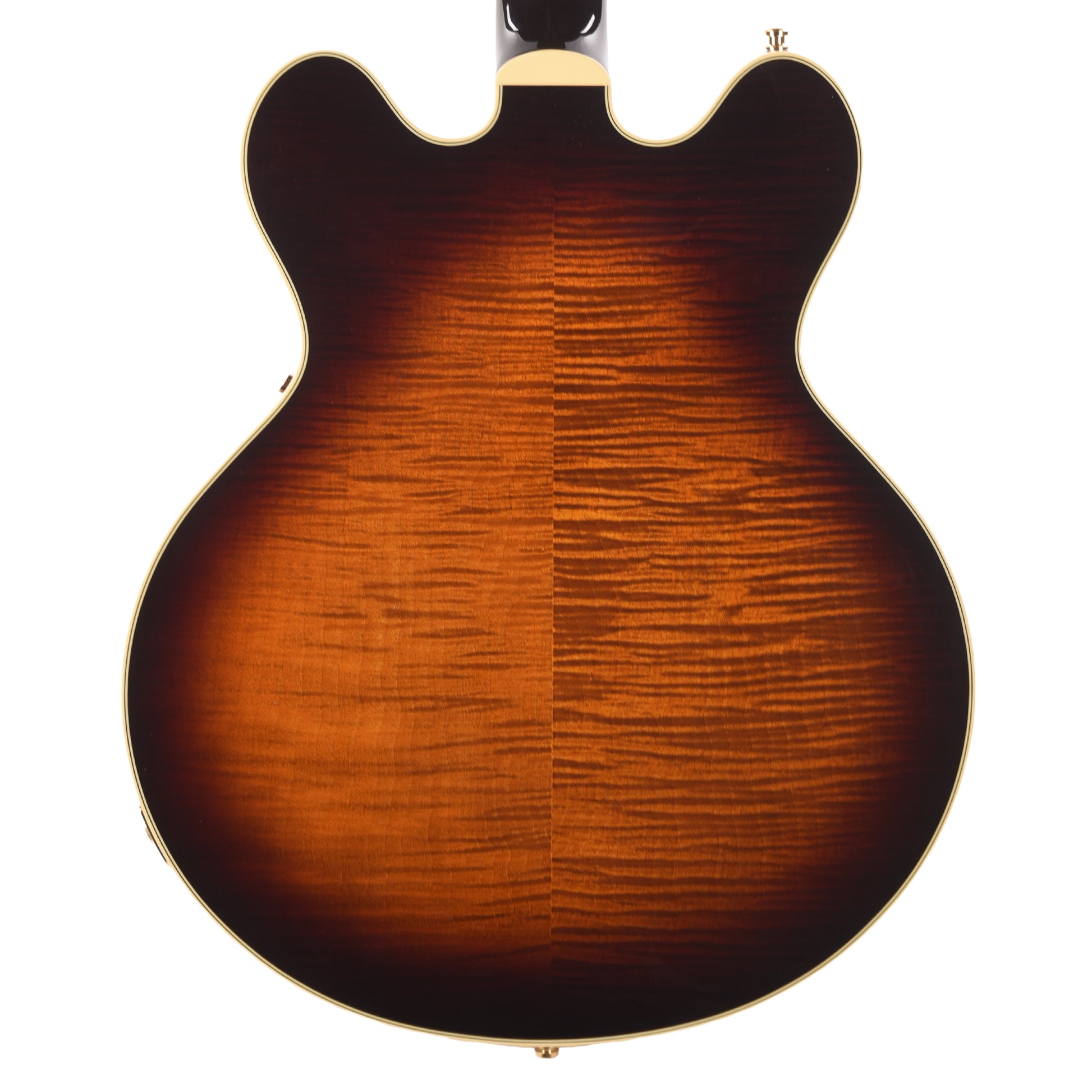 Gretsch Broadkaster LX Figured Center Block Havana Burst Gold Hardware w/String-Thru Bigsby Electric Guitars / Semi-Hollow