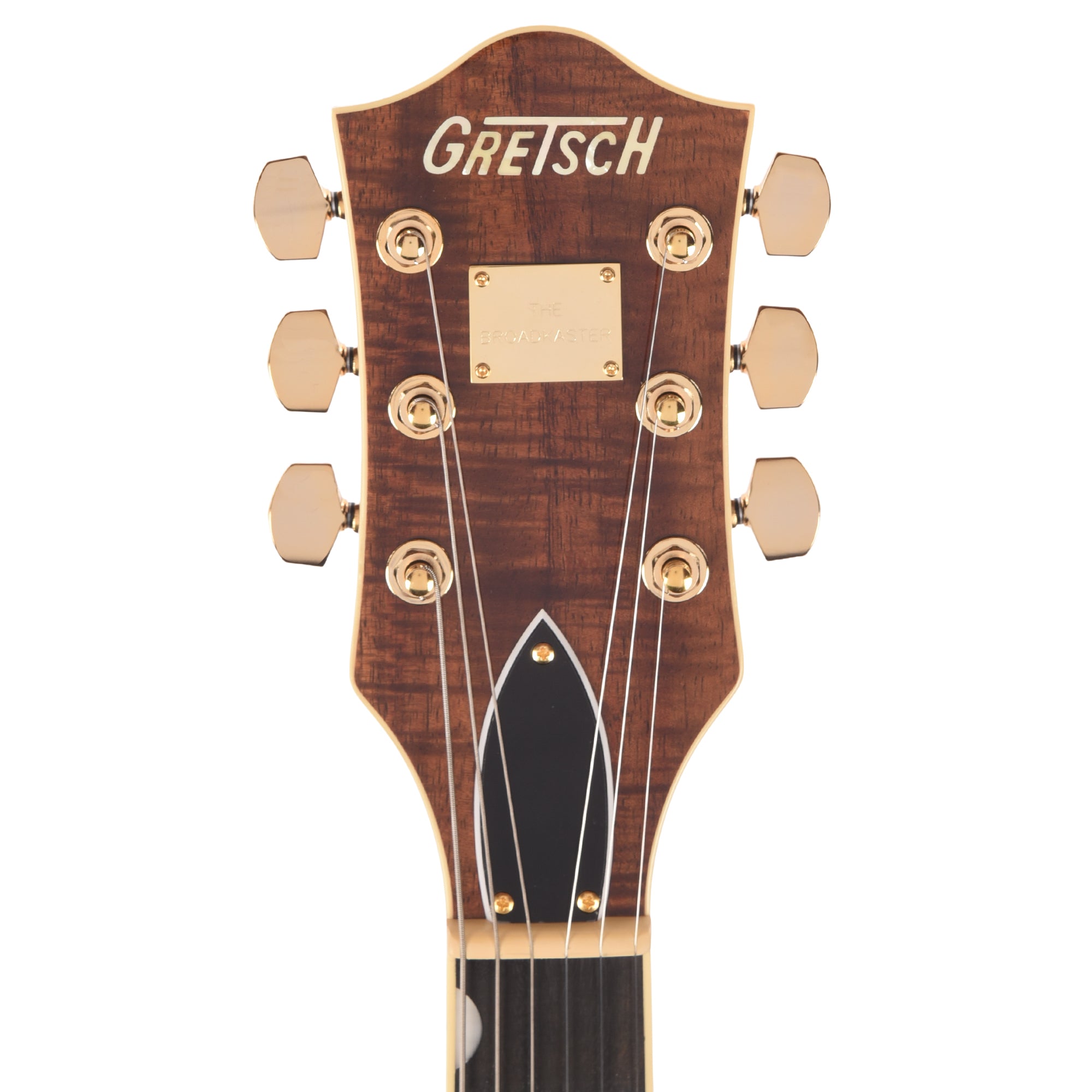 Gretsch Broadkaster LX Figured Center Block Havana Burst Gold Hardware w/String-Thru Bigsby Electric Guitars / Semi-Hollow
