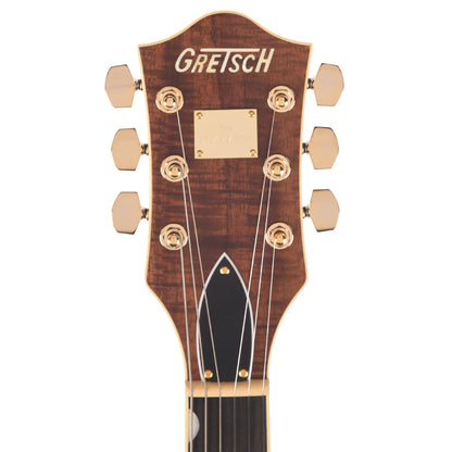 Gretsch Broadkaster LX Figured Center Block Havana Burst Gold Hardware w/String-Thru Bigsby Electric Guitars / Semi-Hollow