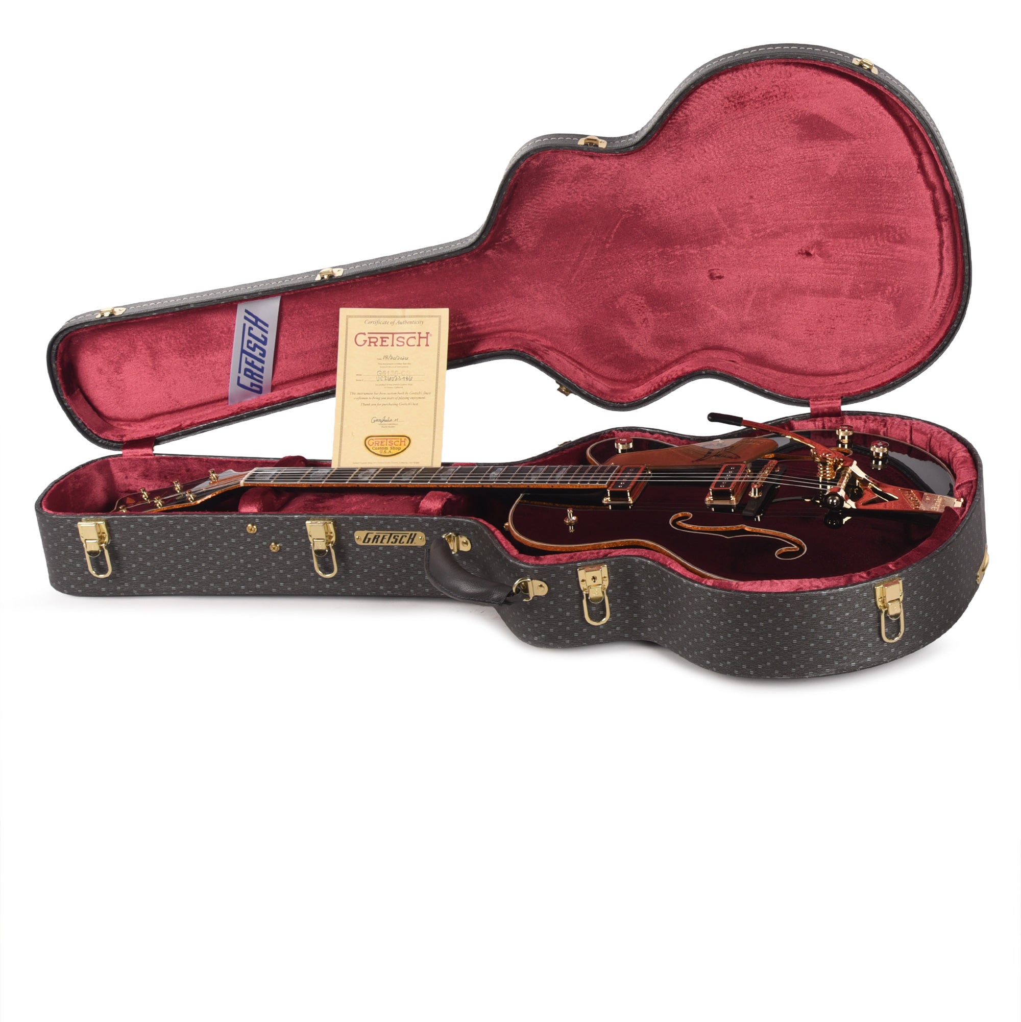 Gretsch Custom Shop G6136-55 Black Falcon NOS Aged Black Master Built by Chad Henrichsen Electric Guitars / Semi-Hollow