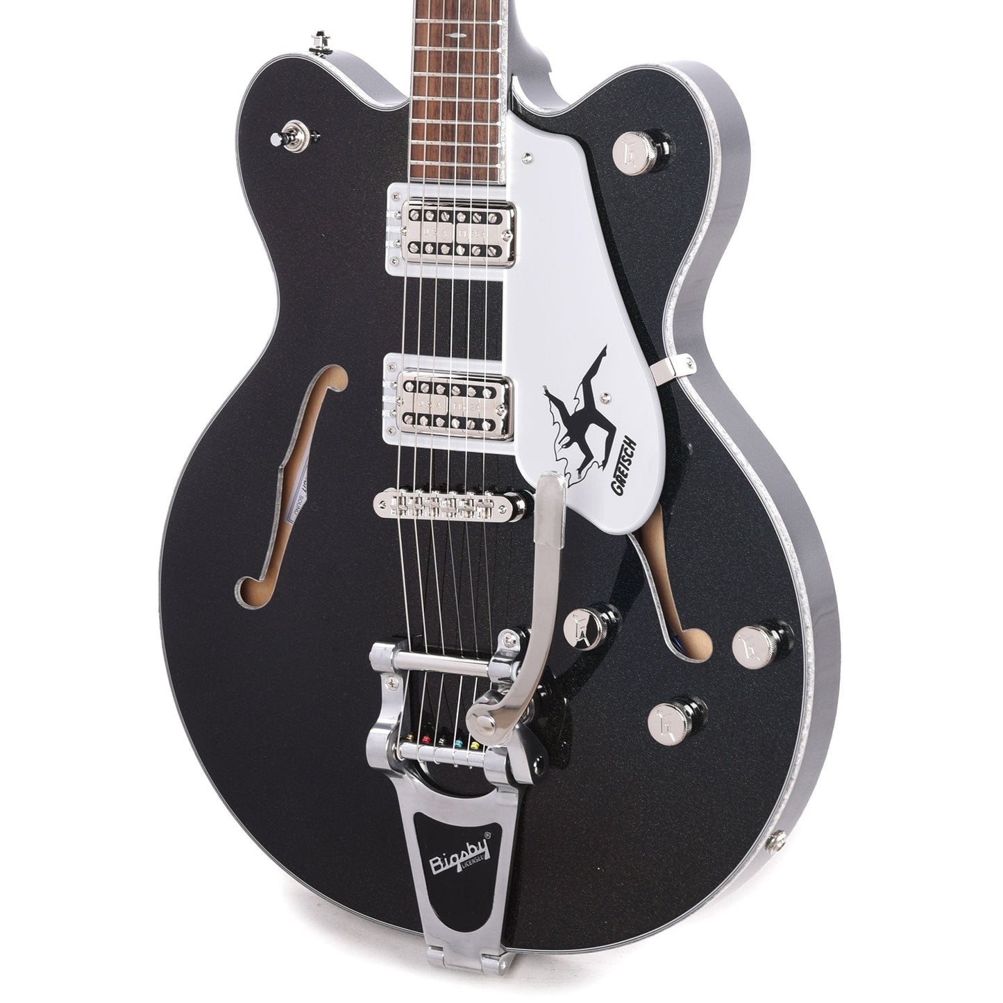 Gretsch Electromatic John Gourley Broadkaster Center Block Iridescent Black Electric Guitars / Semi-Hollow