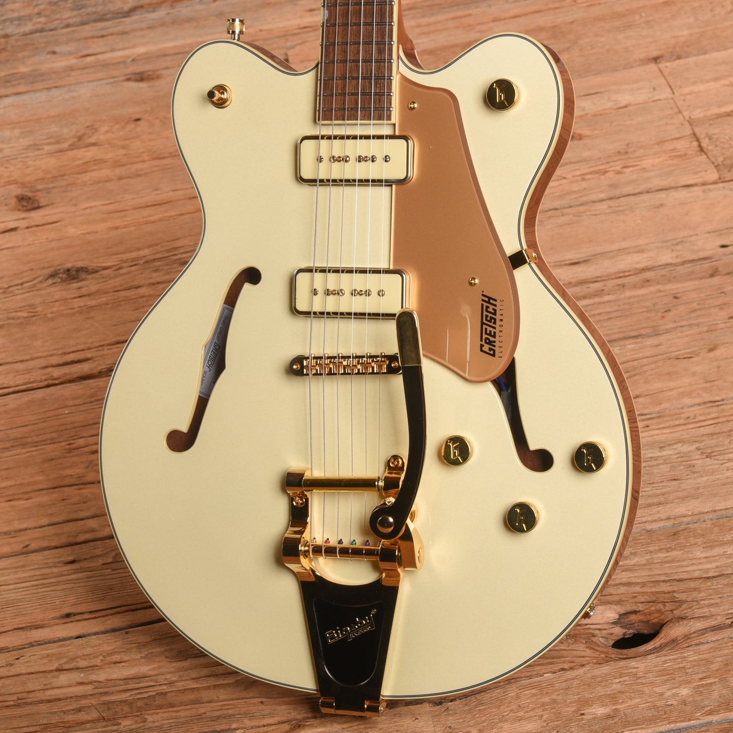 Gretsch Electromatic Pristine LTD Center Block Double-Cut with Bigsby White Gold 2024 Electric Guitars / Semi-Hollow
