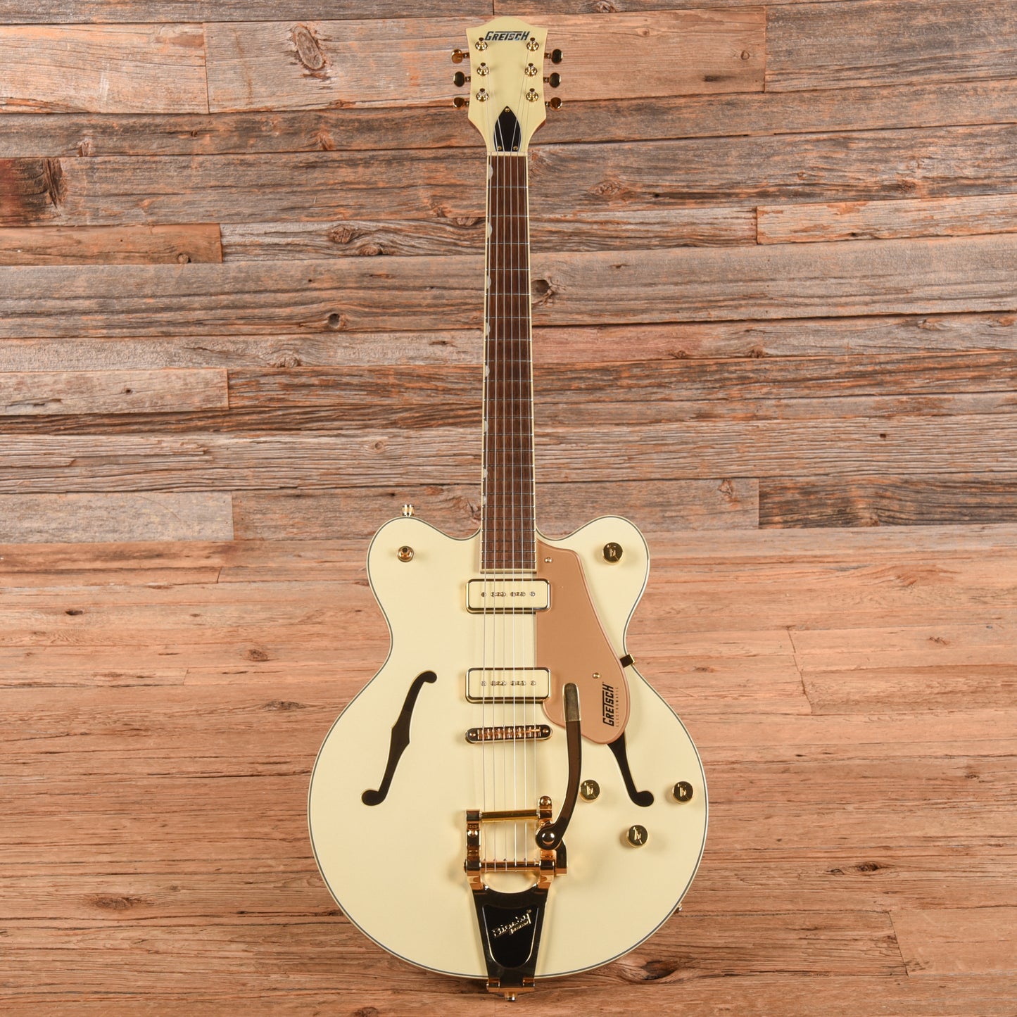 Gretsch Electromatic Pristine LTD Center Block Double-Cut with Bigsby White Gold 2024 Electric Guitars / Semi-Hollow