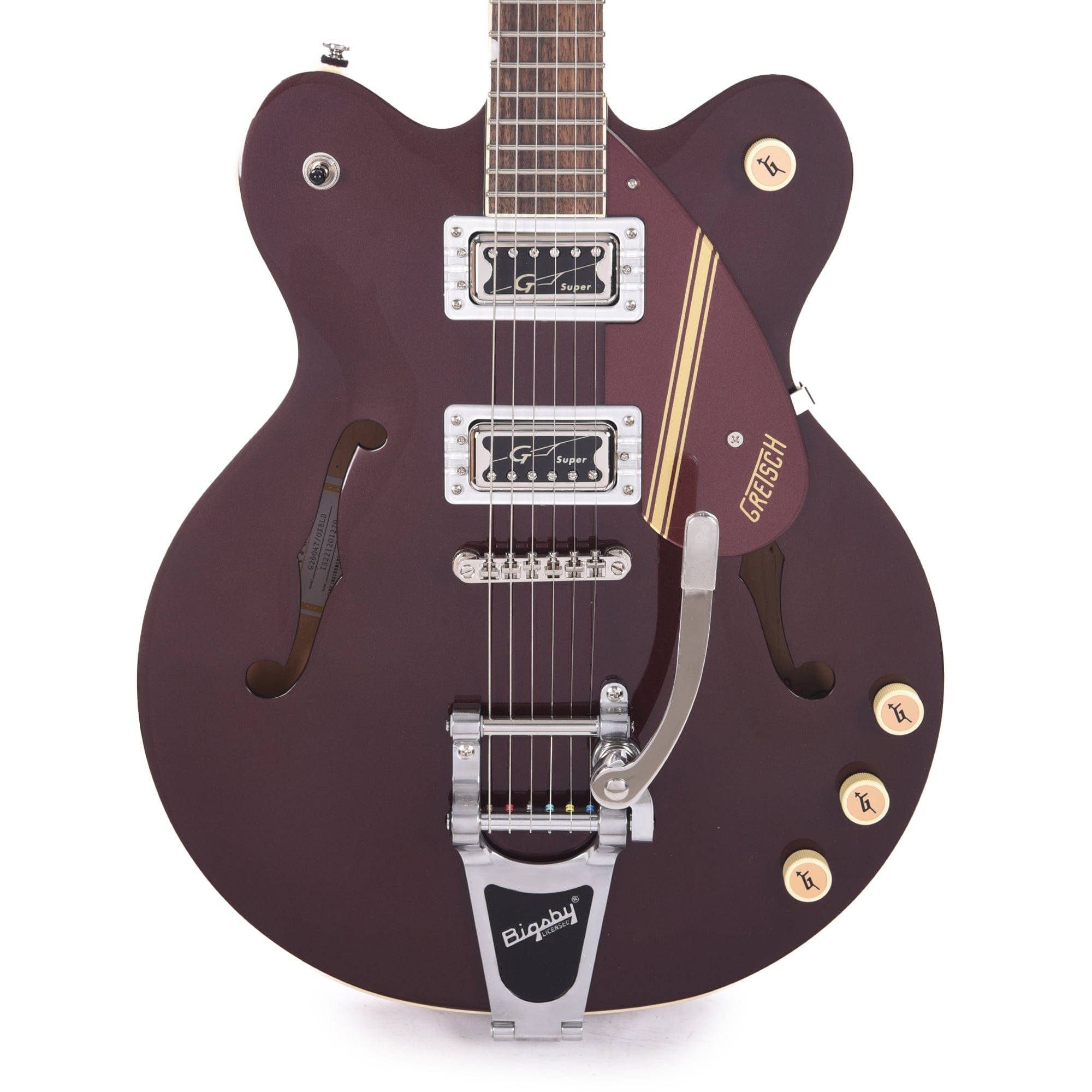 Gretsch G2604T Limited Edition Streamliner Rally II Center Block with Bigsby Two-Tone Oxblood/Walnut Stain Electric Guitars / Semi-Hollow