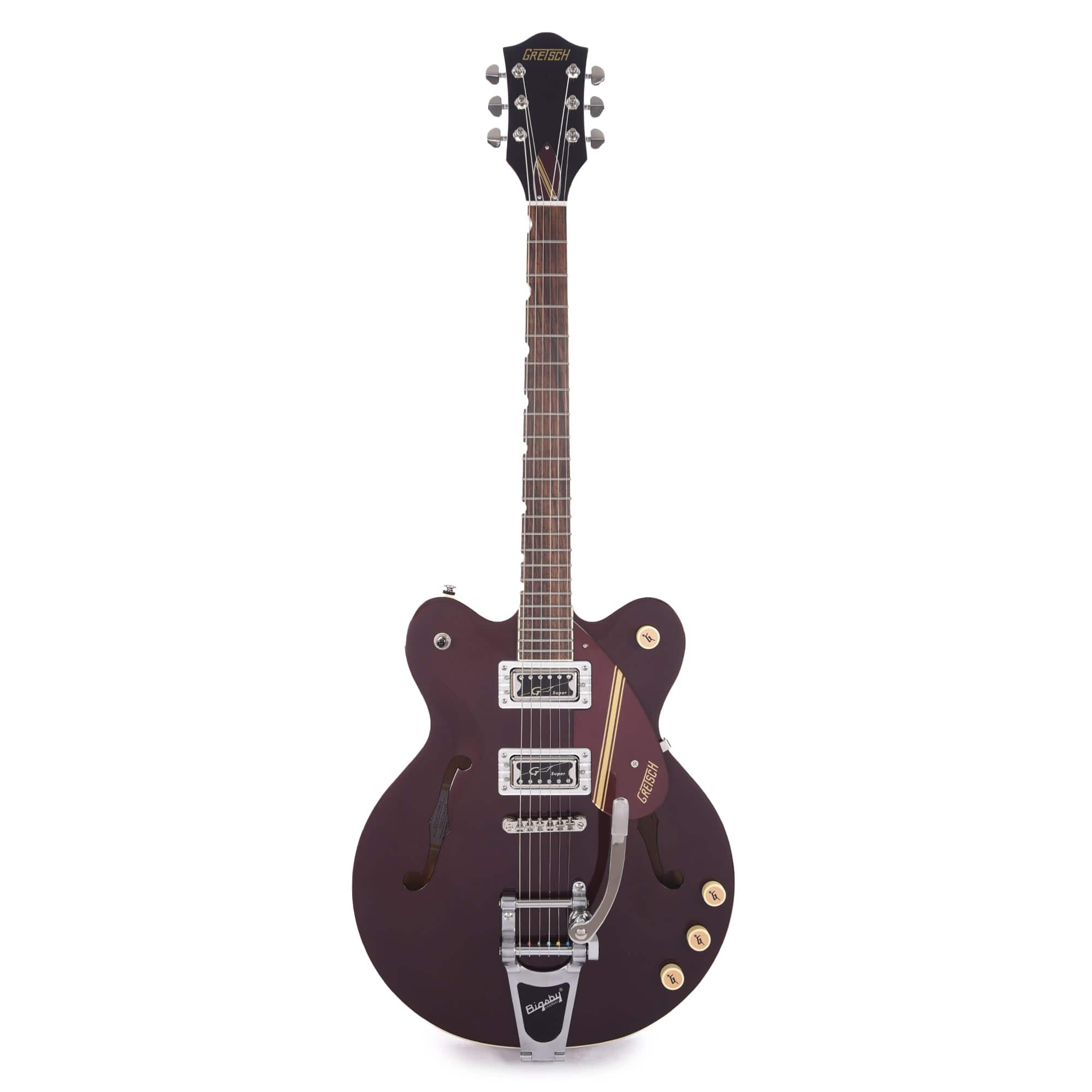 Gretsch G2604T Limited Edition Streamliner Rally II Center Block with Bigsby Two-Tone Oxblood/Walnut Stain Electric Guitars / Semi-Hollow
