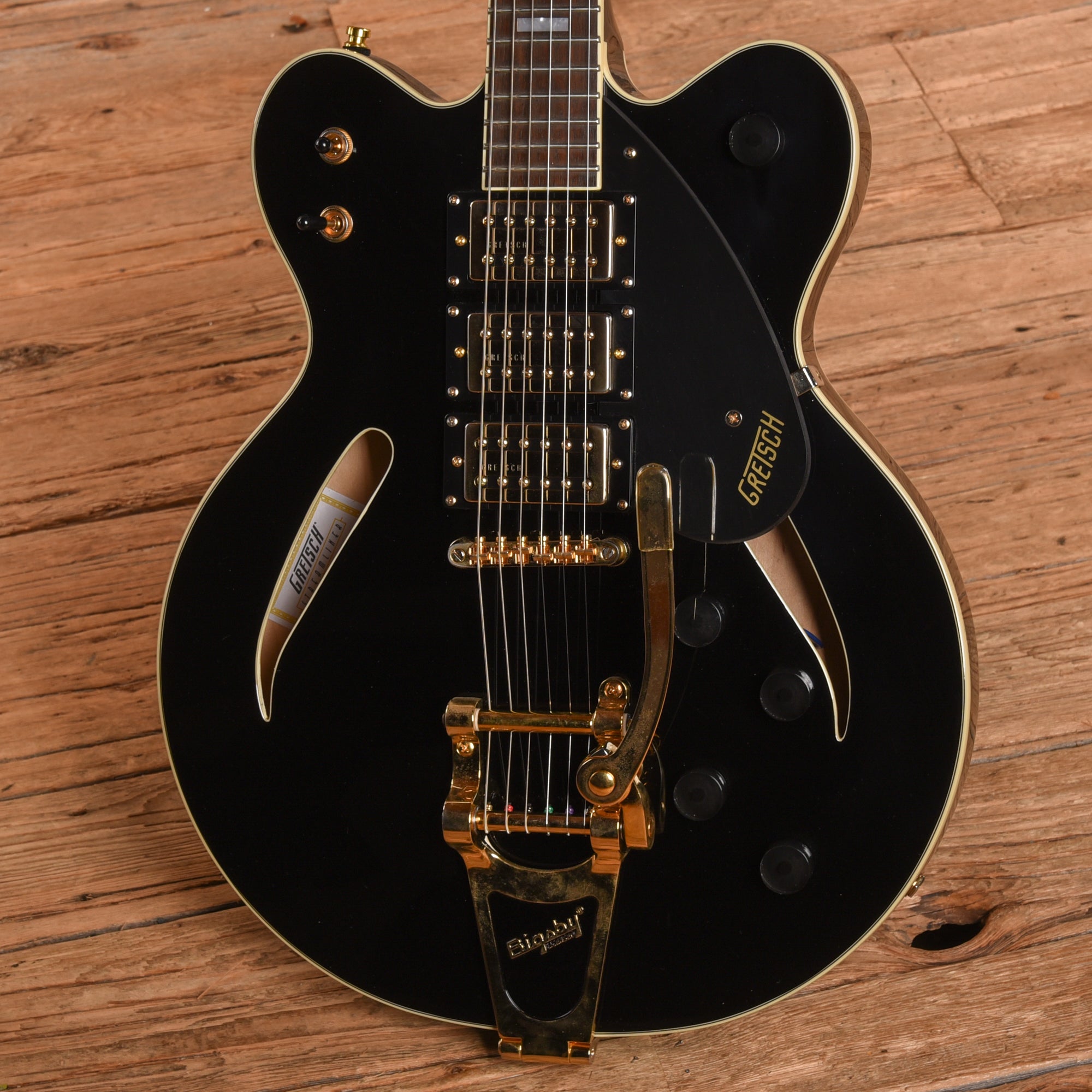 Gretsch G2627TG Streamliner Center Block 3-Pickup Black 2023 Electric Guitars / Semi-Hollow