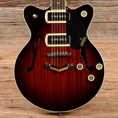 Gretsch G2655-P90 Streamliner Center Block Double Cutaway with V-Stoptail Claret Burst 2021 Electric Guitars / Semi-Hollow
