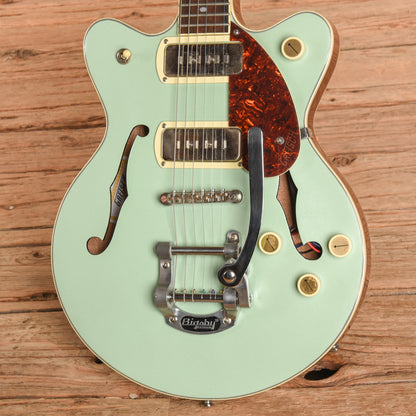 Gretsch G2655T-P90 Streamliner Center Block Double Cutaway with Bigsby Two-Tone Mint Metallic and Vintage Mahogany Stain 2021 Electric Guitars / Semi-Hollow