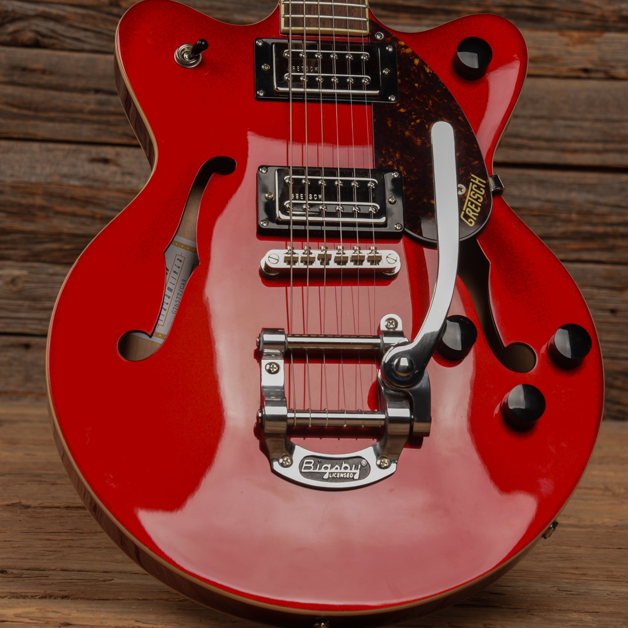 Gretsch G2657T Streamliner Center Block Jr. Double Cut with Bigsby Candy Apple Red 2021 Electric Guitars / Semi-Hollow