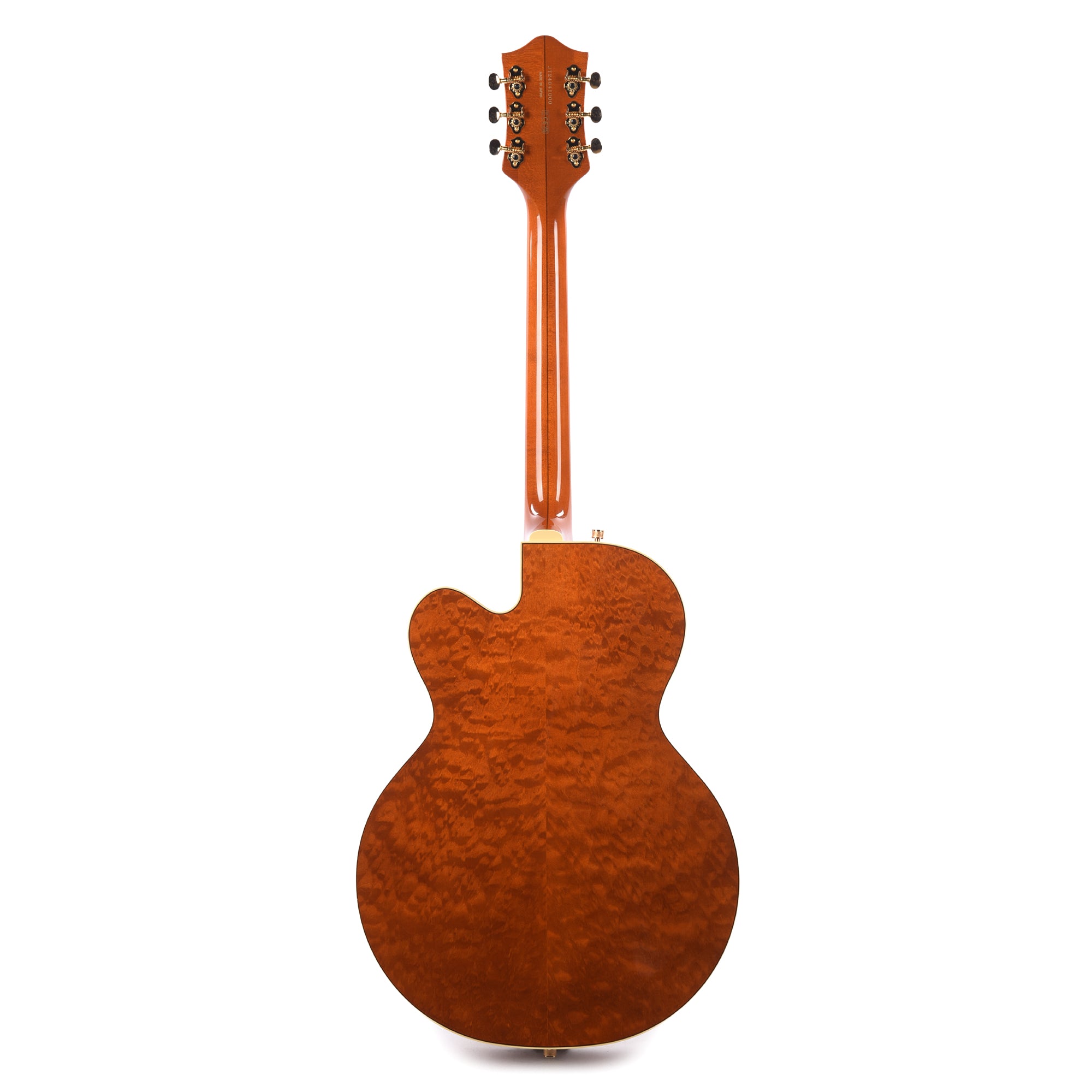 Gretsch G6120TGQM-56 Limited Edition Quilt Classic Chet Atkins Hollow Body with Bigsby Roundup Orange Stain Lacquer Electric Guitars / Semi-Hollow