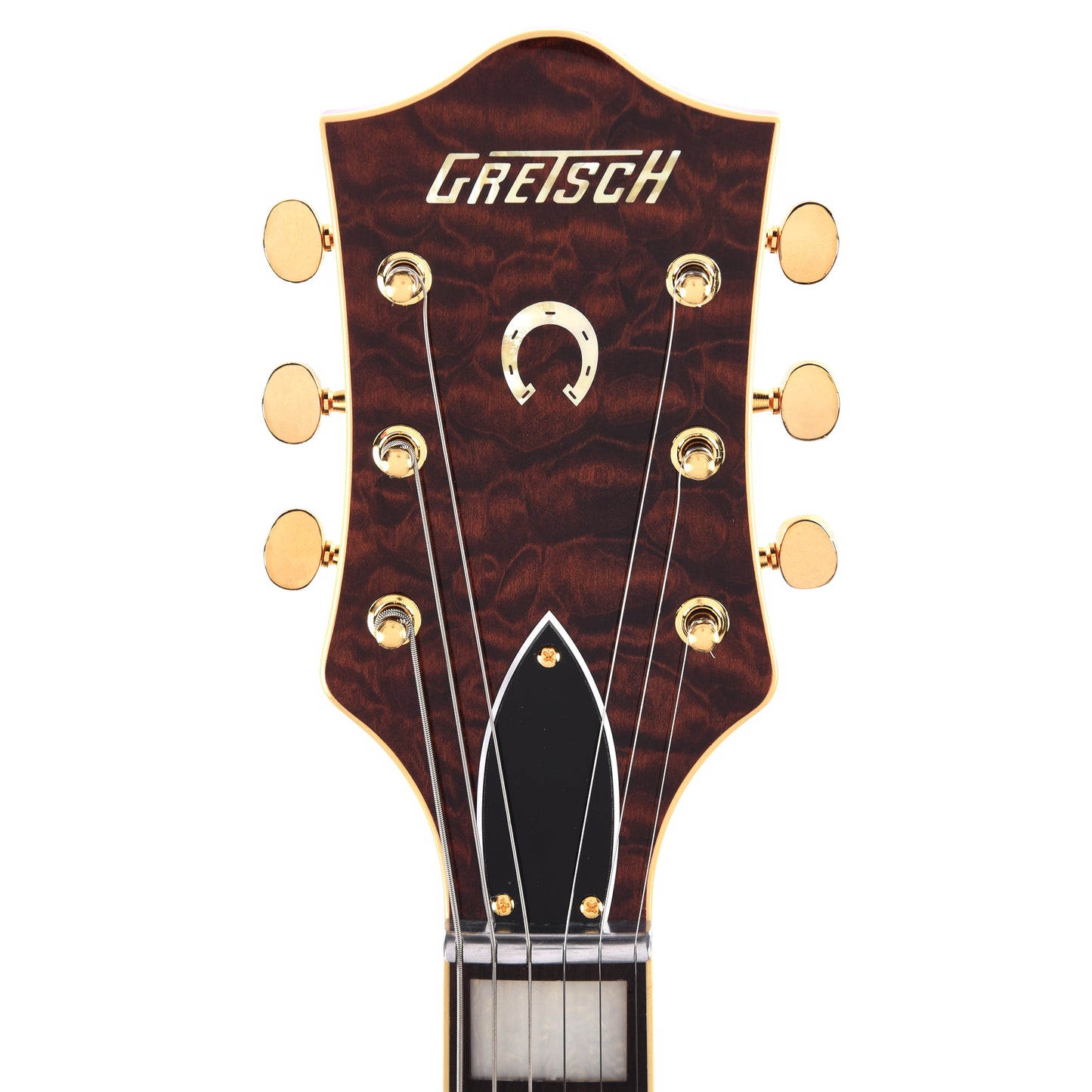 Gretsch G6120TGQM-56 Limited Edition Quilt Classic Chet Atkins Hollow Body with Bigsby Roundup Orange Stain Lacquer Electric Guitars / Semi-Hollow