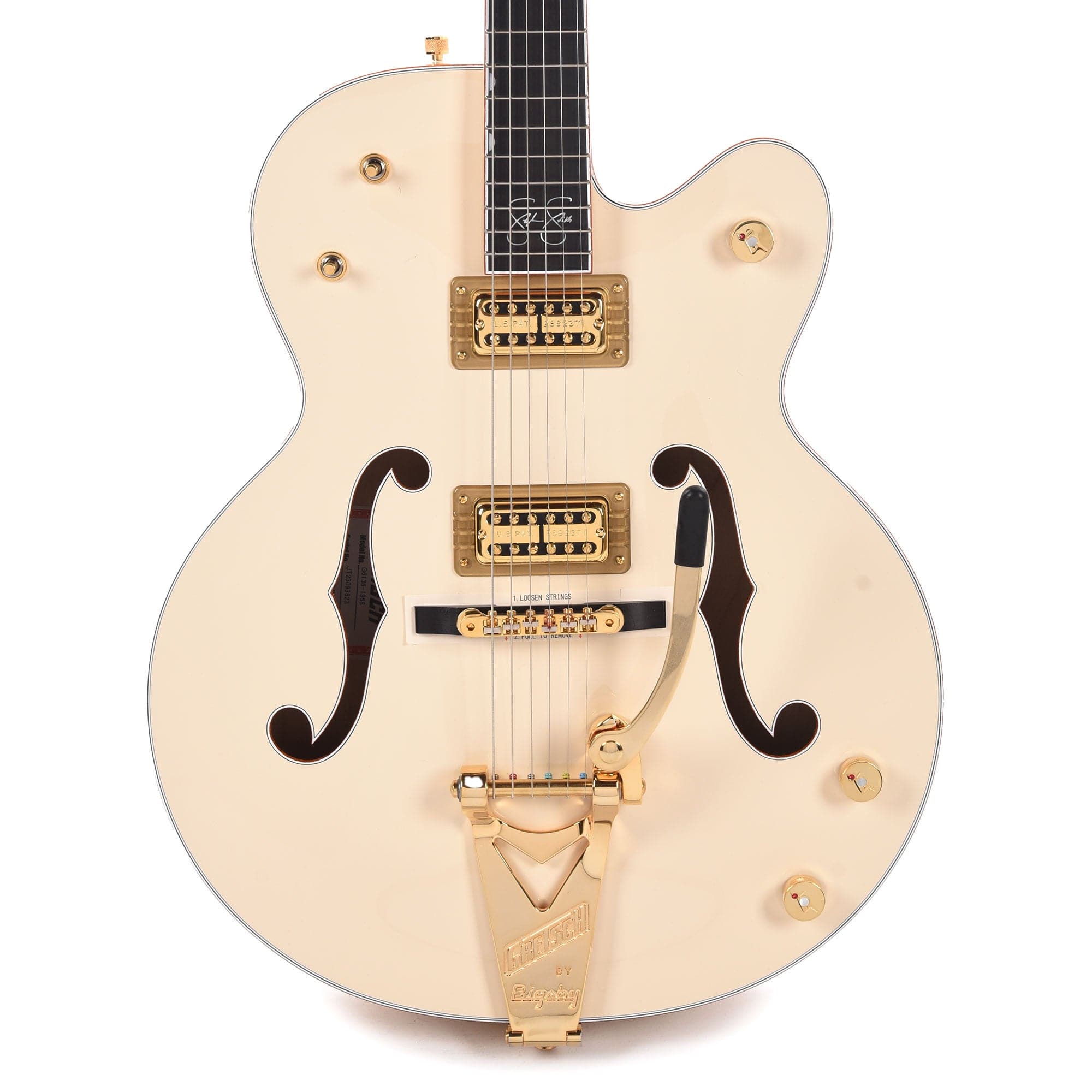 Gretsch G6136-1958 Stephen Stills Signature White Falcon with Bigsby Aged White Electric Guitars / Semi-Hollow