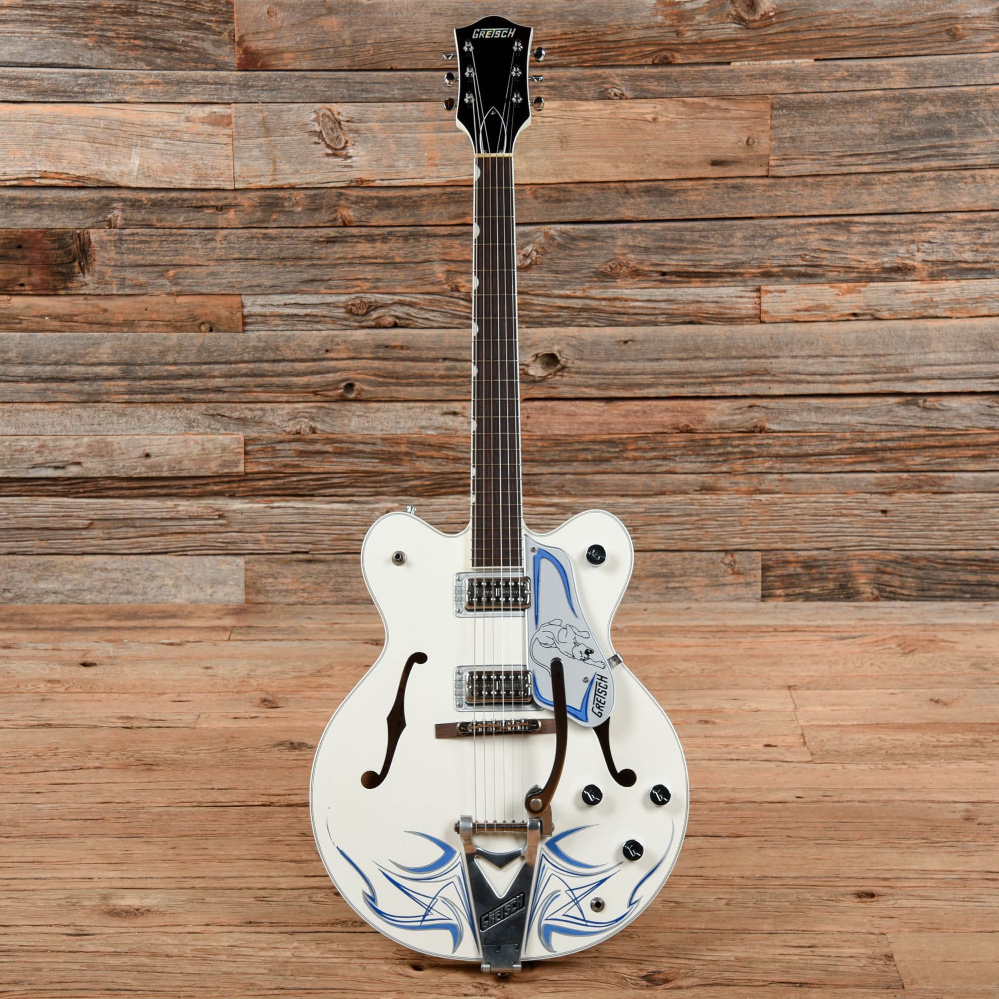 Gretsch G6137TCB White Panther White 2014 Electric Guitars / Semi-Hollow